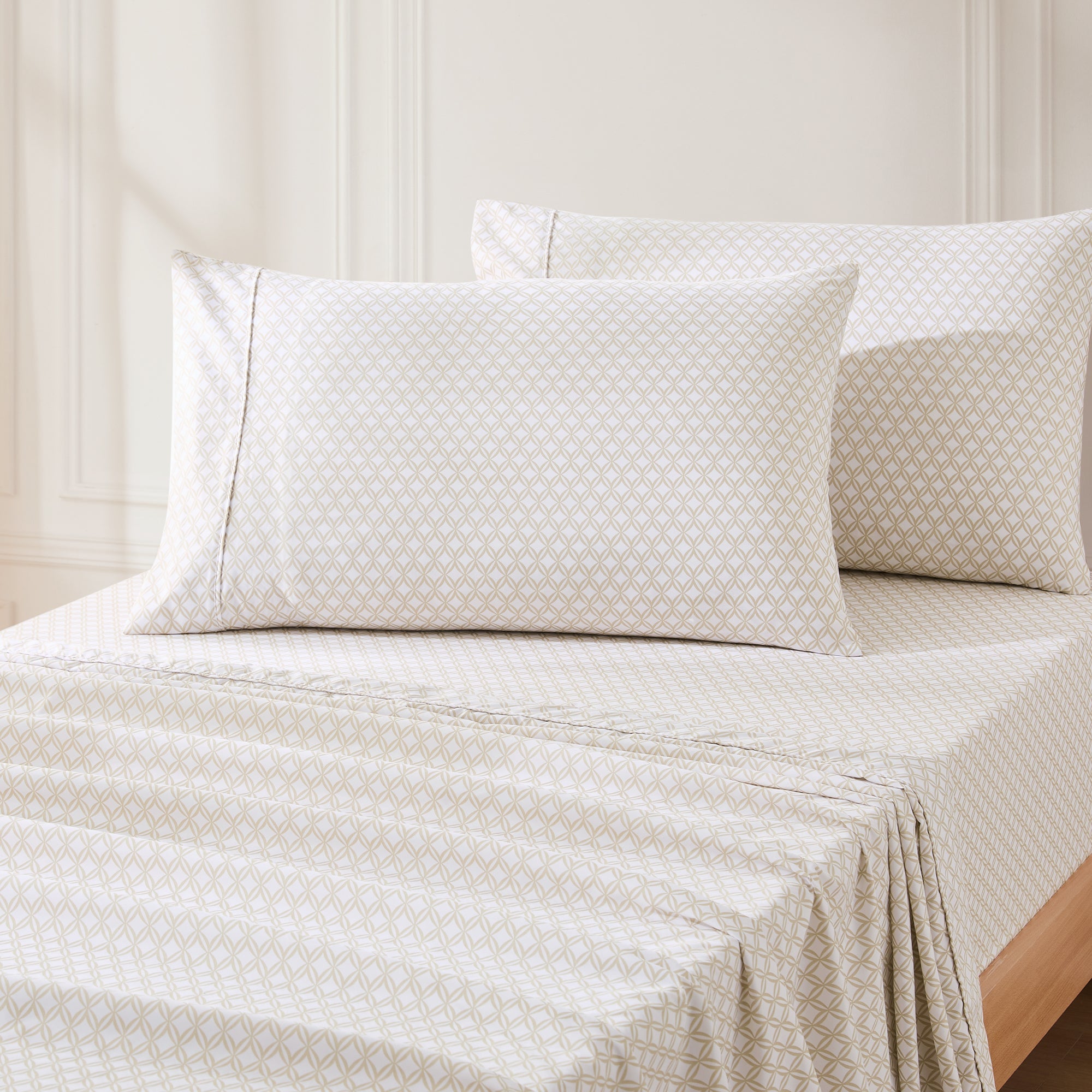 Premium 400 Thread Count Egyptian Cotton Sheet Set - Queen Size, Soft Breathable Bed Sheets for All Seasons - Perfect for Master Bedroom, Guest Room & Airbnb