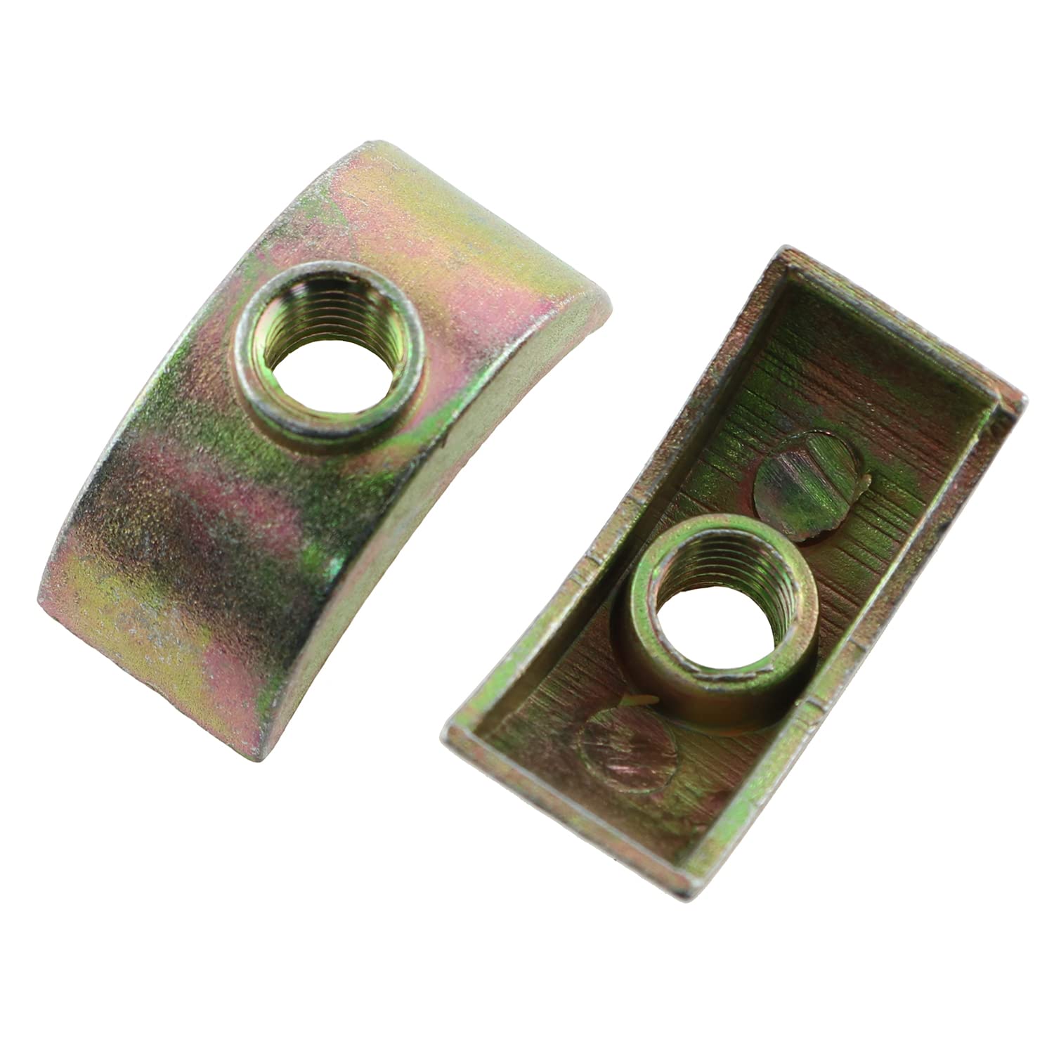 12PCS M6 24mm/0.94in Half Moon Nuts Washer Spacer - Furniture Hardware Accessories for Connecting & Repairing - Perfect for DIY Furniture Assembly, Cabinet Making and Home Improvement Projects