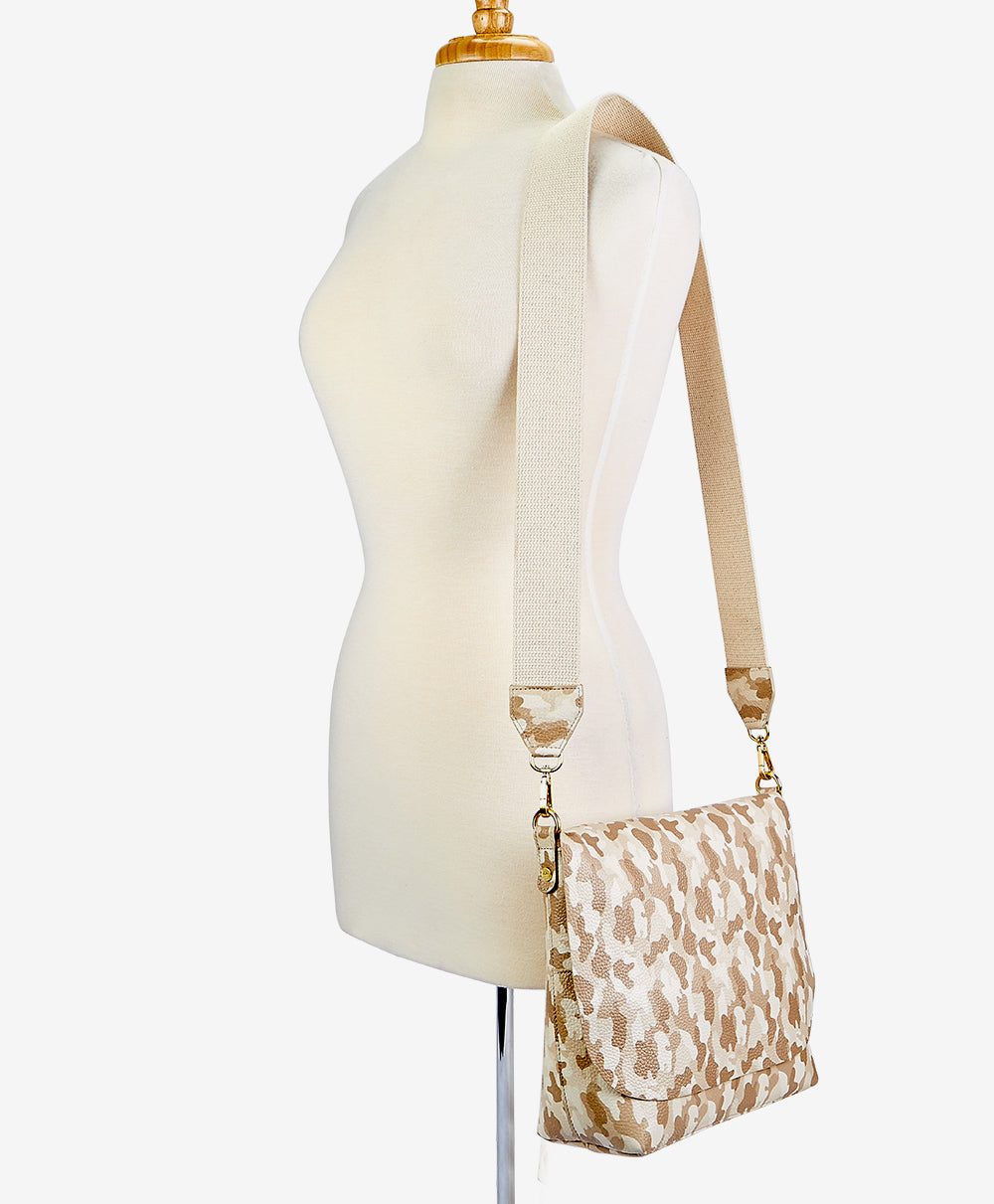 **Andie Crossbody Bag - Sand Camo Leather Purse for Women | Fashionable & Durable Handbag for Daily Use, Travel & Outfits**