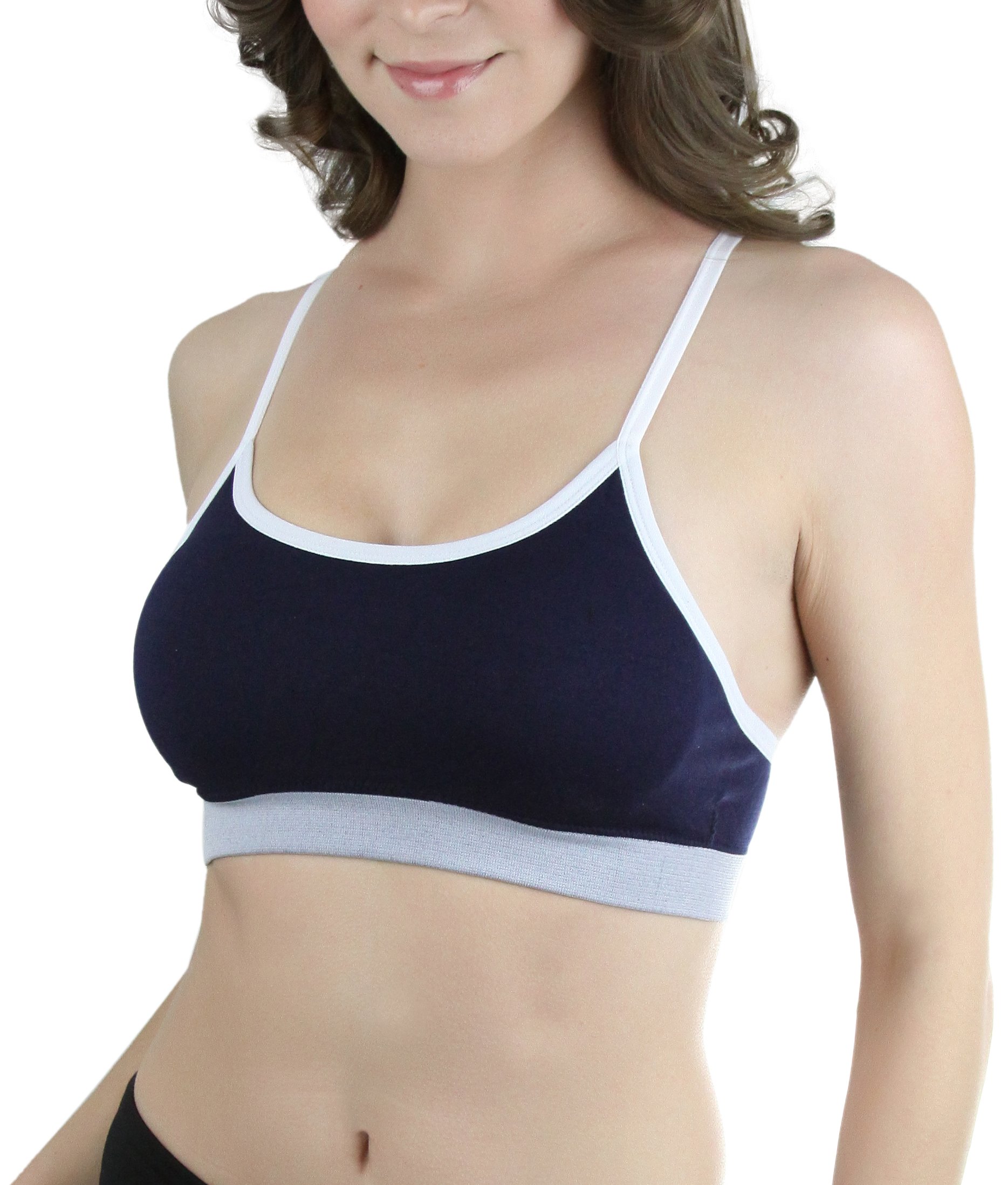 ToBeInStyle Women's Strappy Crisscross Sports Bras - High Support Workout Bra for Yoga, Running & Gym - Comfortable & Breathable Activewear