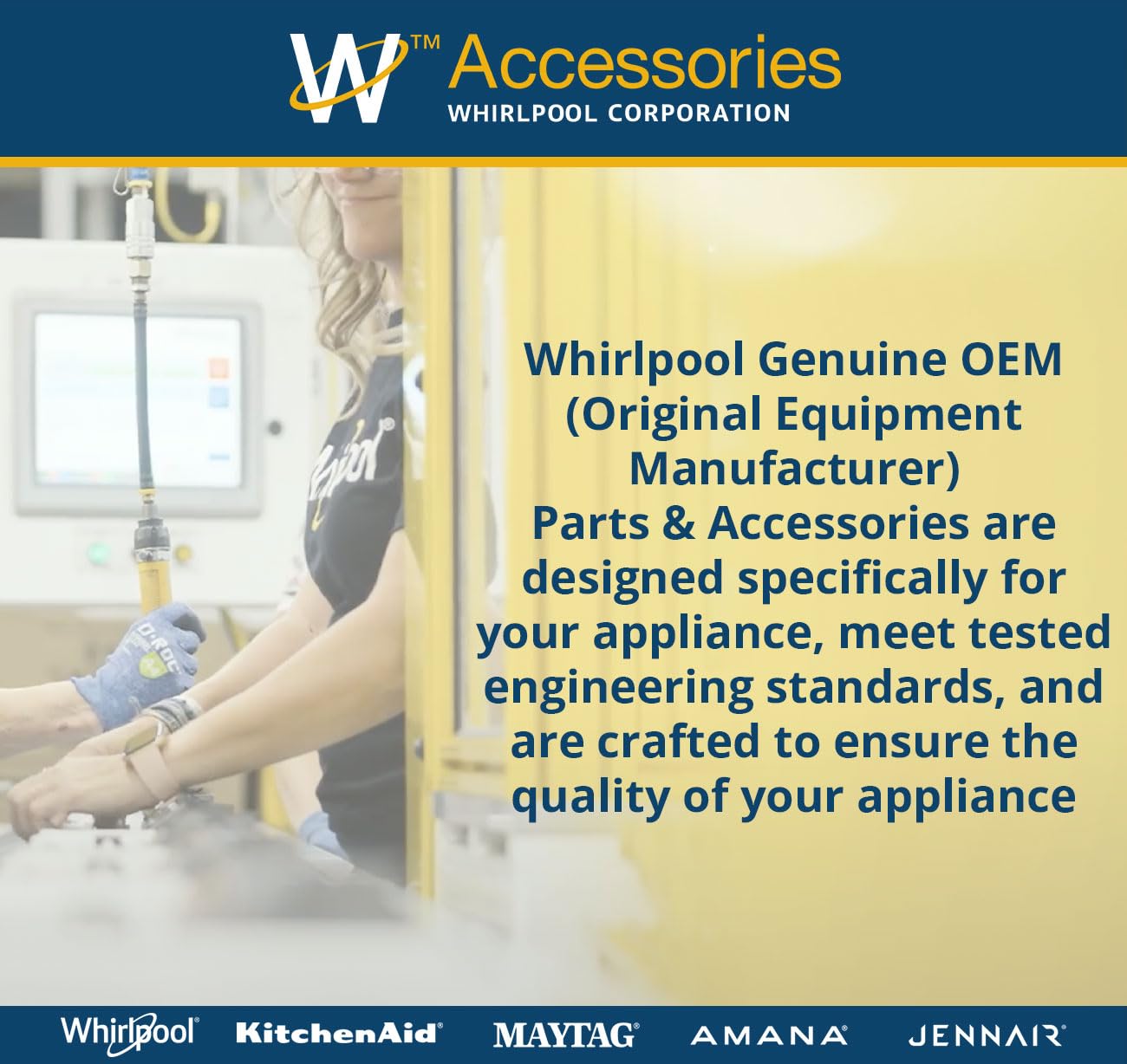 Whirlpool W10278636RC Universal 6-Ft Heavy Duty Dishwasher Installation Kit for Home & Commercial Use - Easy DIY Setup for Kitchen Appliances