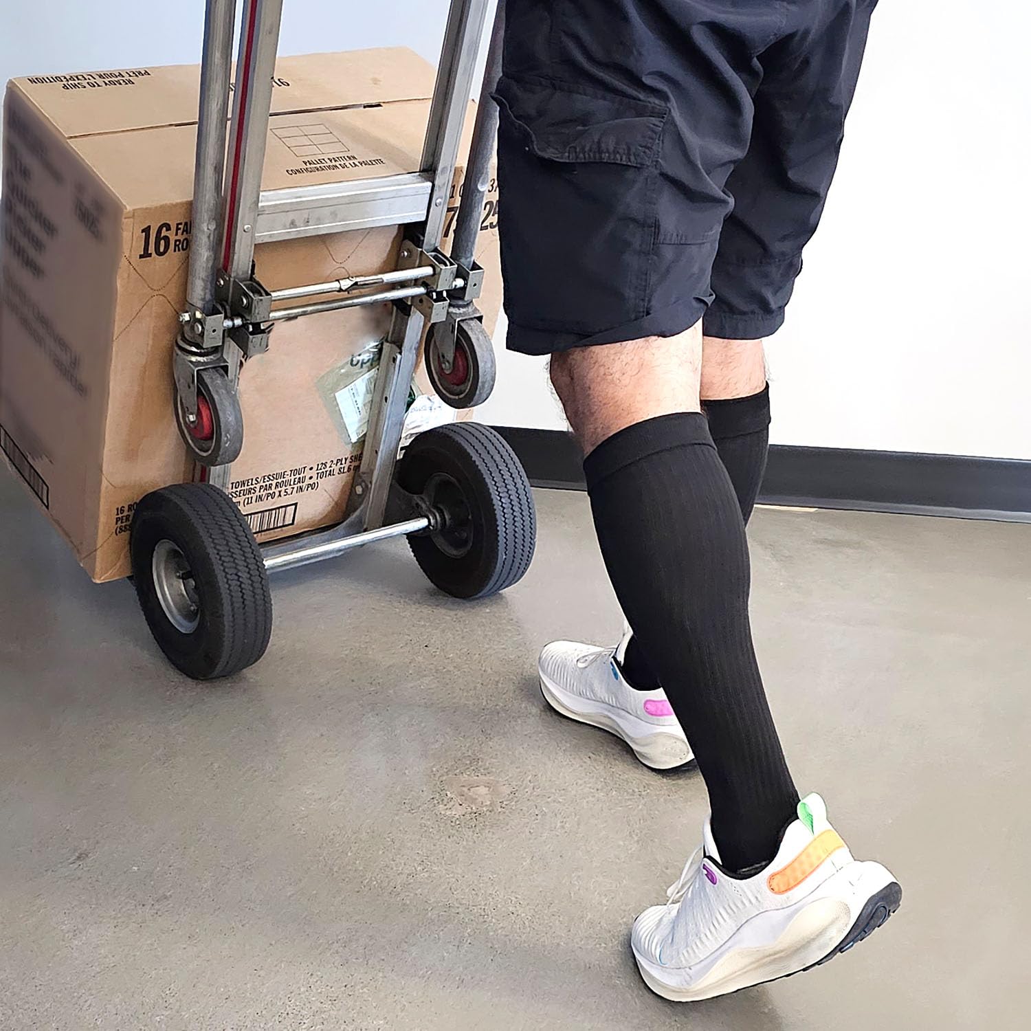 Doctor's Choice Men's Work Compression Socks 3-Pack - Breathable Support Socks for Boots & Heavy Duty Jobs | Ideal for Construction, Nursing & Long Shifts