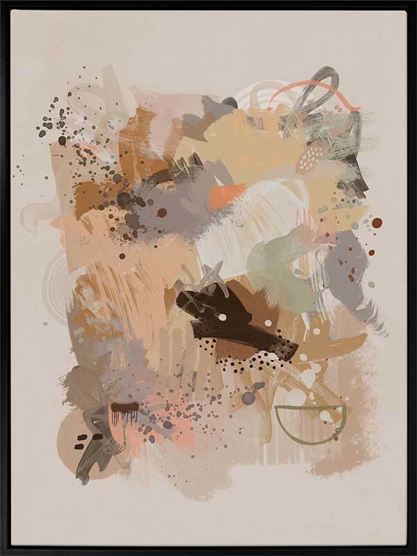 Dust Cloud Canvas Art Print - Modern Abstract Wall Decor for Living Room, Bedroom & Office - Perfect for Home & Office Decor
