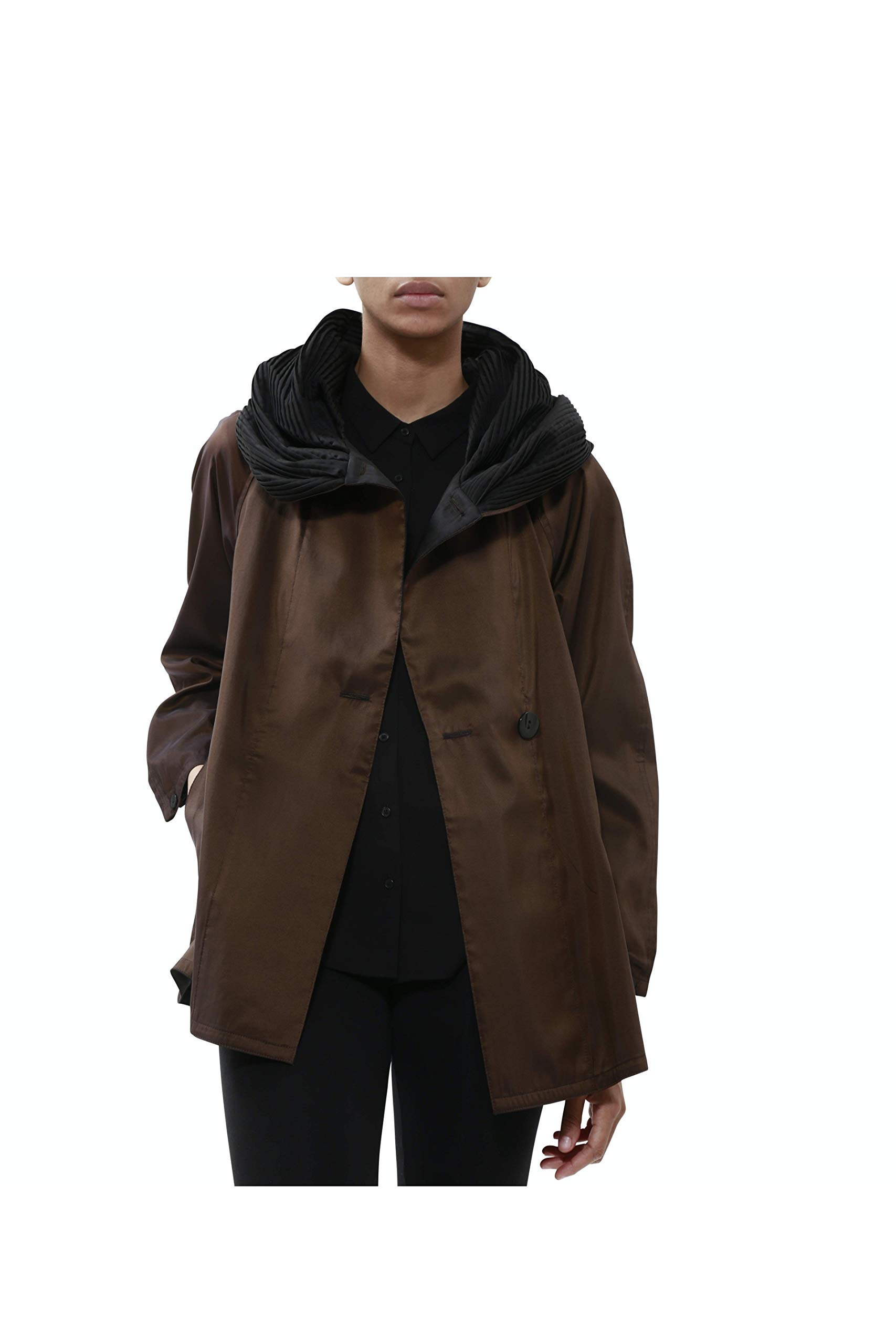 Stylish Mini Donatella Waterproof Raincoat for Women - Lightweight Travel Rain Jacket with Hood - Perfect for Outdoor Adventures, Commuting & Rainy Day Fashion