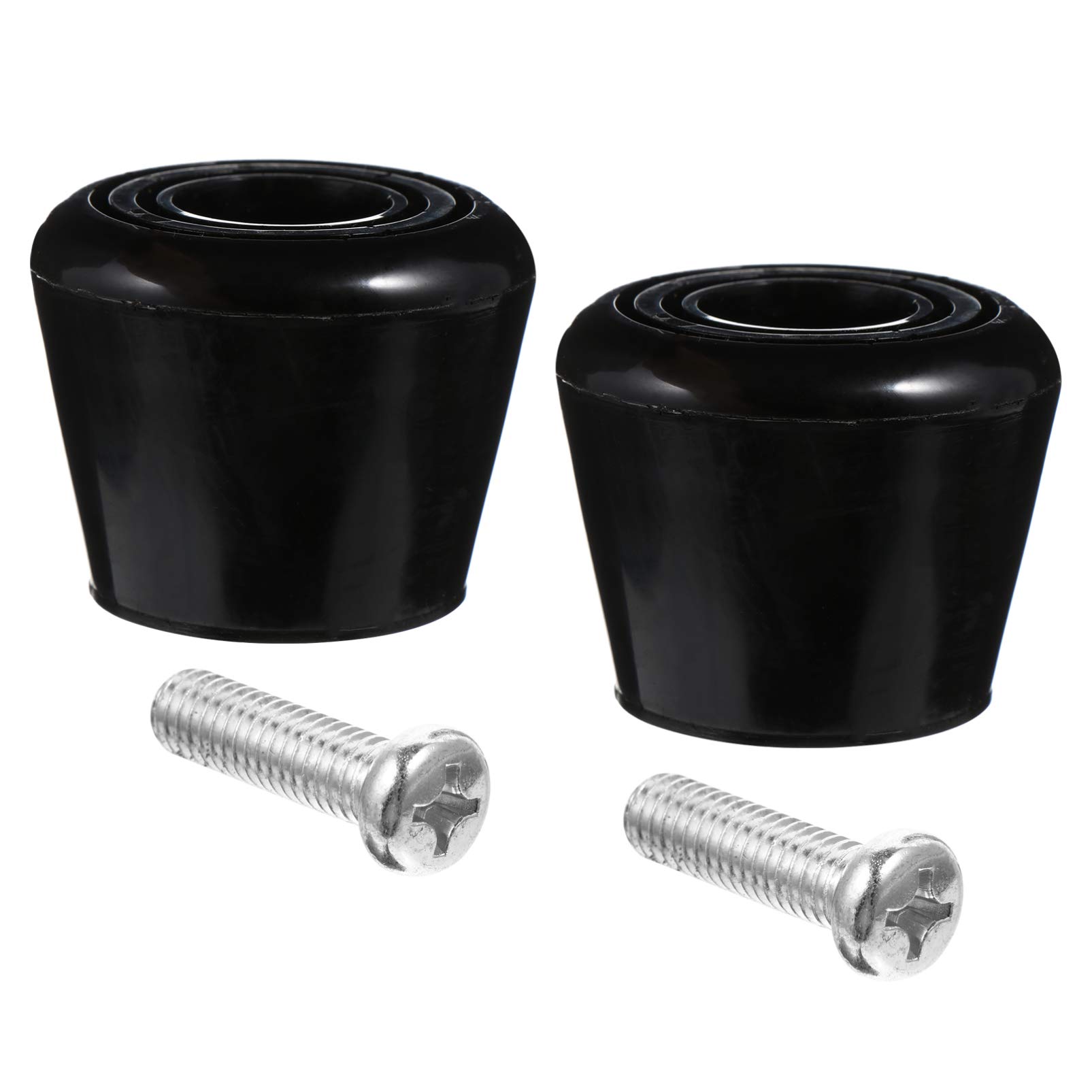 BESPORTBLE 4-Piece Roller Skate Toe Stoppers with Screws - Durable Brake Pads for Scooters & Roller Skates - Outdoor Skating Accessories for Kids & Adults - Perfect for Parks, Rinks & Street Skating
