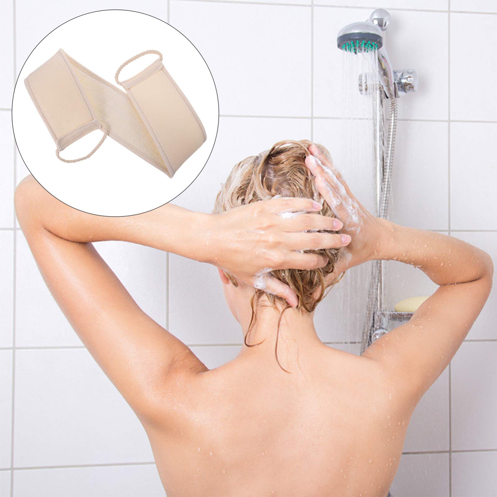 1pc Exfoliating Loofah Bath Towel - Natural Luffa Body Scrubber for Shower & Spa, Soft Wash Towel for Deep Cleansing & Skin Exfoliation - Perfect for Daily Shower, Back Scrub, and Spa Relaxation