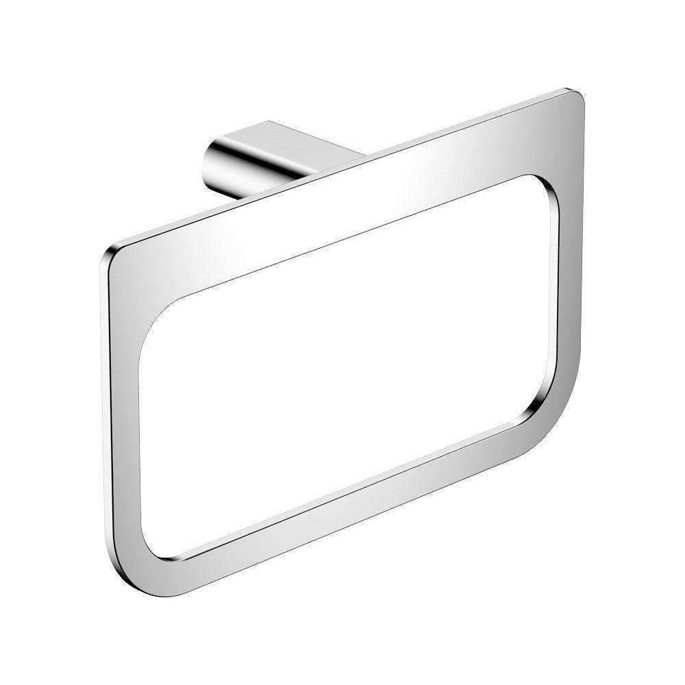 Fienza Lincoln Chrome Hand Towel Holder 87002 - Modern Bathroom Accessory for Kitchen, Bath, and Powder Room Decor