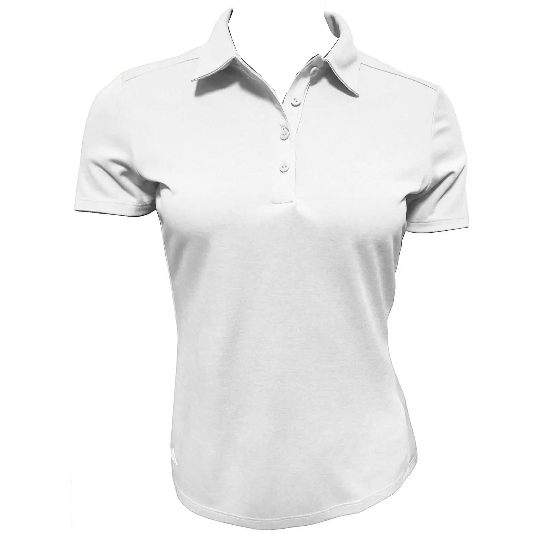 Adidas Advantage Women's White Golf Polo Shirt - Breathable & Stylish for Golf, Tennis & Casual Wear