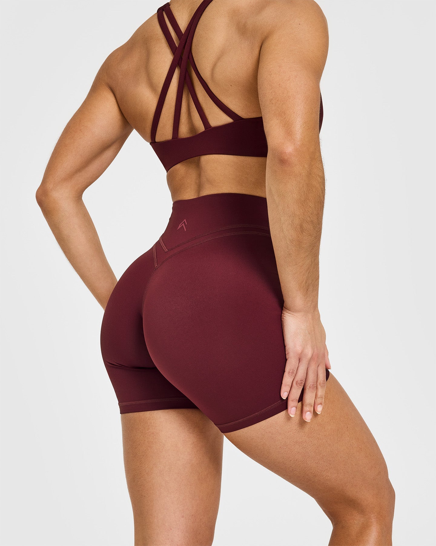 Unisex Wrap Shorts 6 | Rosewood Color | Comfortable & Stylish for Yoga, Running, and Beach Wear