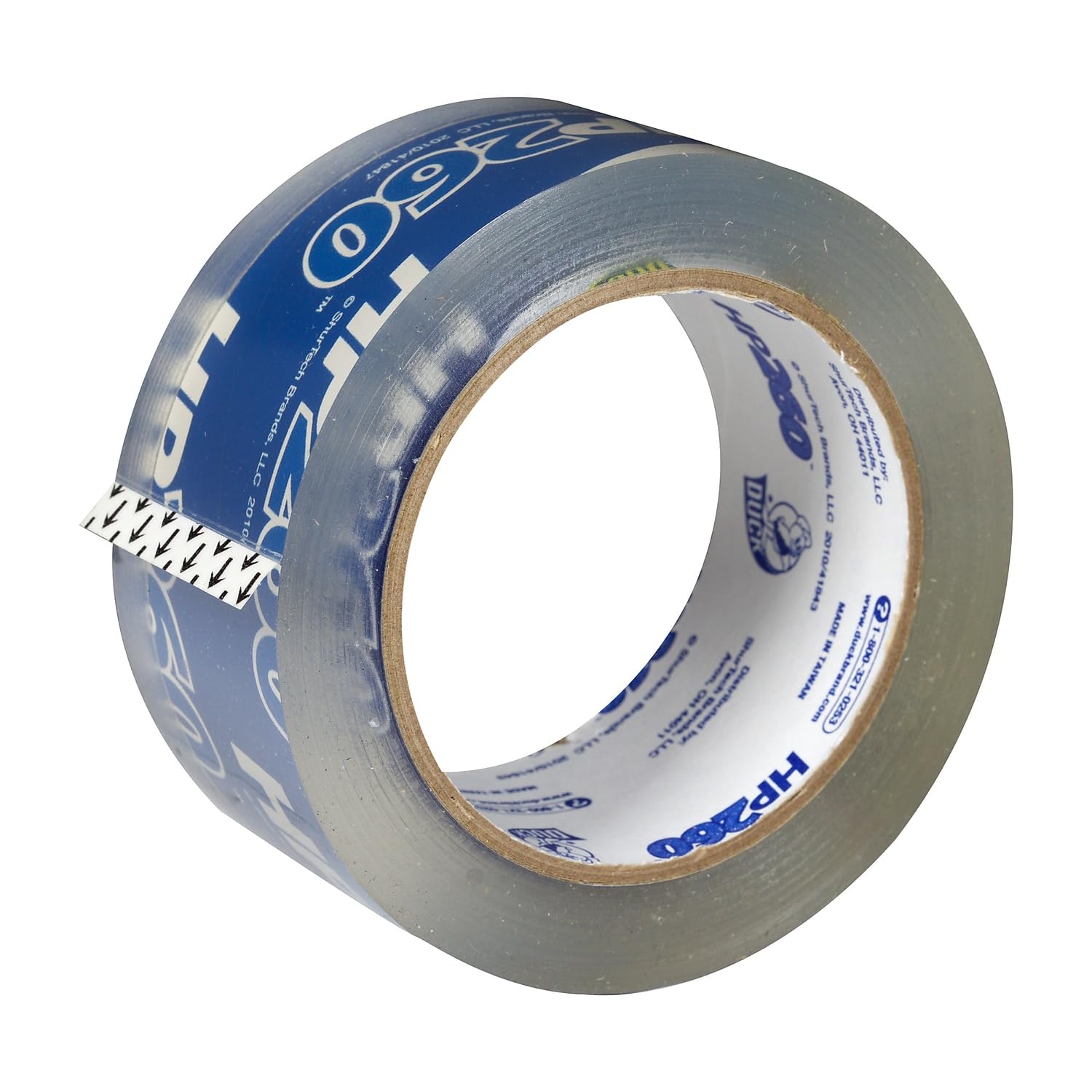 Duck 0007424 HP260 Heavy Duty Packaging Tape, 1.88-Inch x 60 Yards, 3-Inch Core, Clear Shipping Tape, 8 Rolls/Pack - Ideal for Moving Boxes, Shipping Packages & Storage Sealing