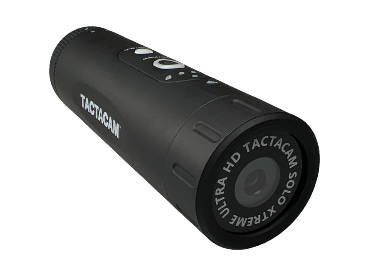 TACTACAM Solo Xtreme Action Camera - 4K Ultra HD, 1080p 60FPS, Waterproof, for Hunting, Fishing, Hiking & Outdoor Adventures - Capture Stunning Action Shots in Any Condition