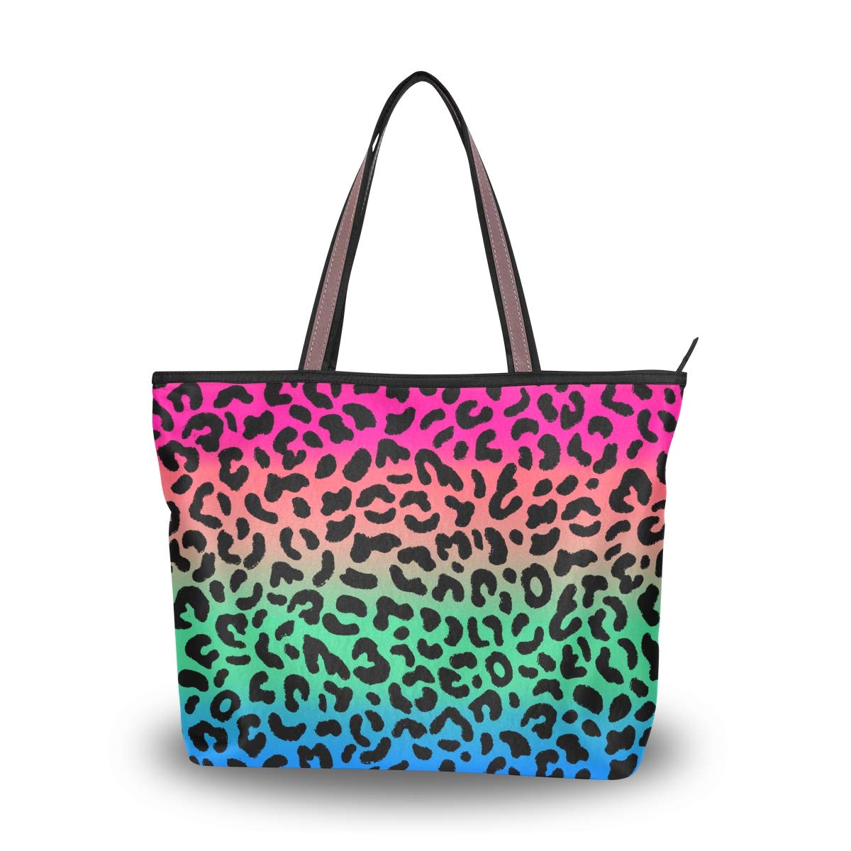 Stylish Large Women's Tote Bag with Top Handle & Shoulder Strap - Premium Horse Print Ladies Handbag for Work, Travel & Everyday Use