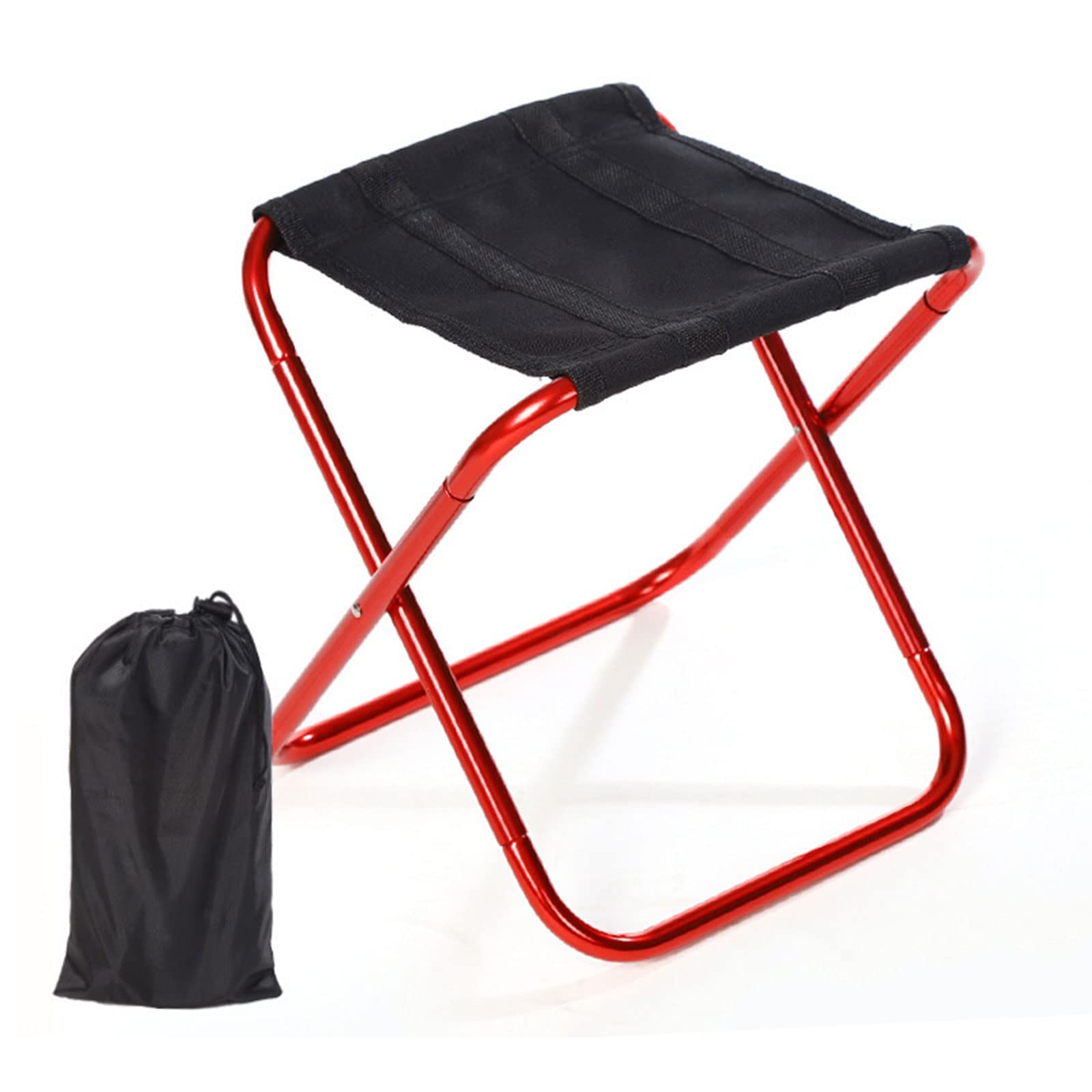 Portable Folding Stool - Lightweight Camping Chair for Outdoor Activities, Hiking, Fishing & Beach | Compact Foldable Footrest with Carry Bag | Perfect for Picnics, Backpacking & Tailgating