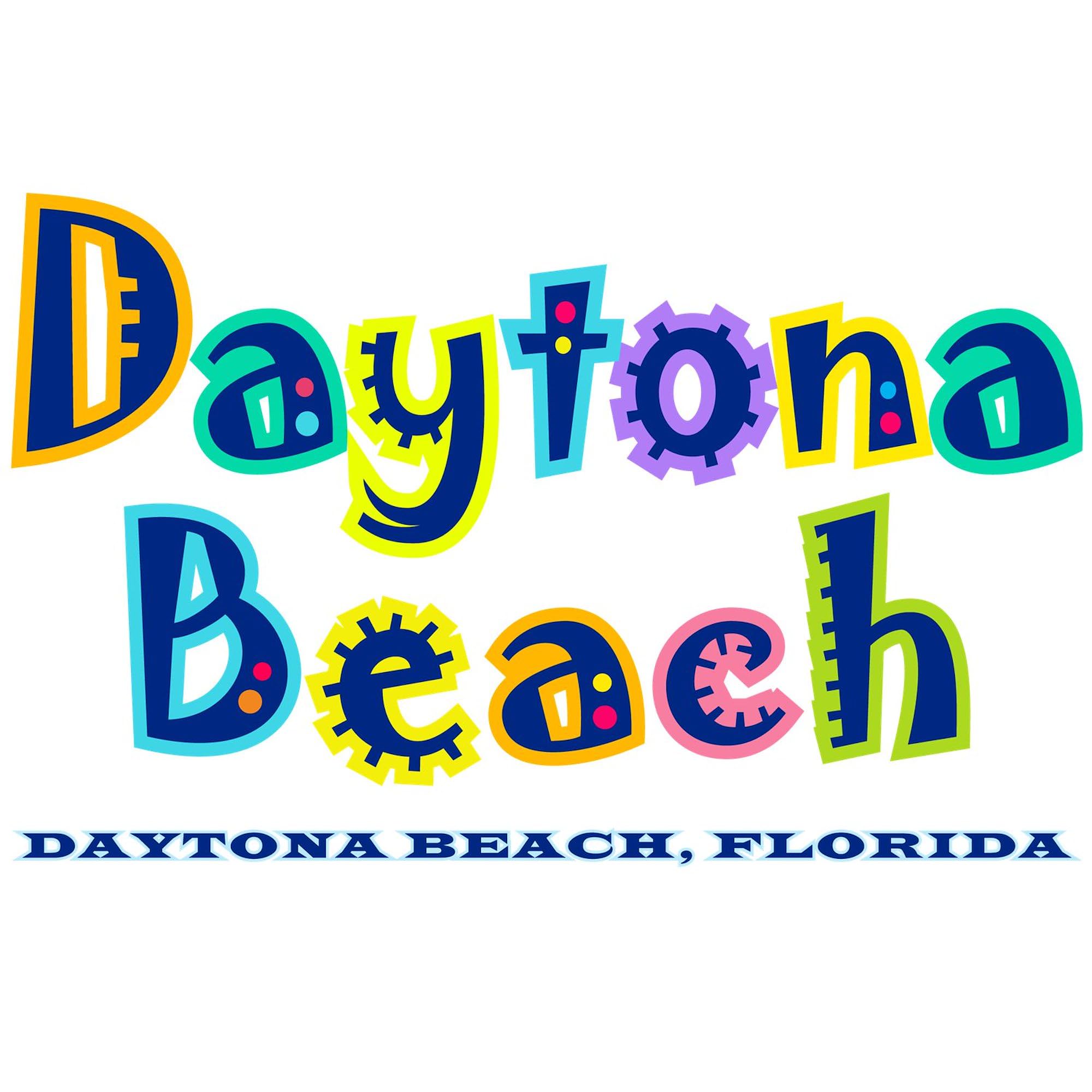 Tropical Daytona Oval Car Bumper Sticker - Waterproof Vinyl Decal for Cars, Laptops, Windows - Beach & Summer Themed Decoration