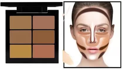 6-Color Cream Concealer Palette - Full Coverage, Waterproof & Blendable for Flawless Skin | Perfect for Contouring, Highlighting & Dark Circle Coverage | Makeup Essentials for Daily Use & Professional Looks