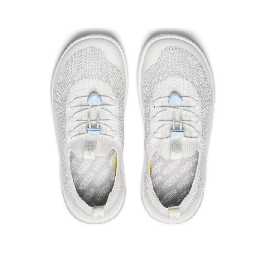 KNX Big Kids' Knit Sneakers - Star White/Skyway | Comfortable & Stylish for School, Play & Everyday Wear