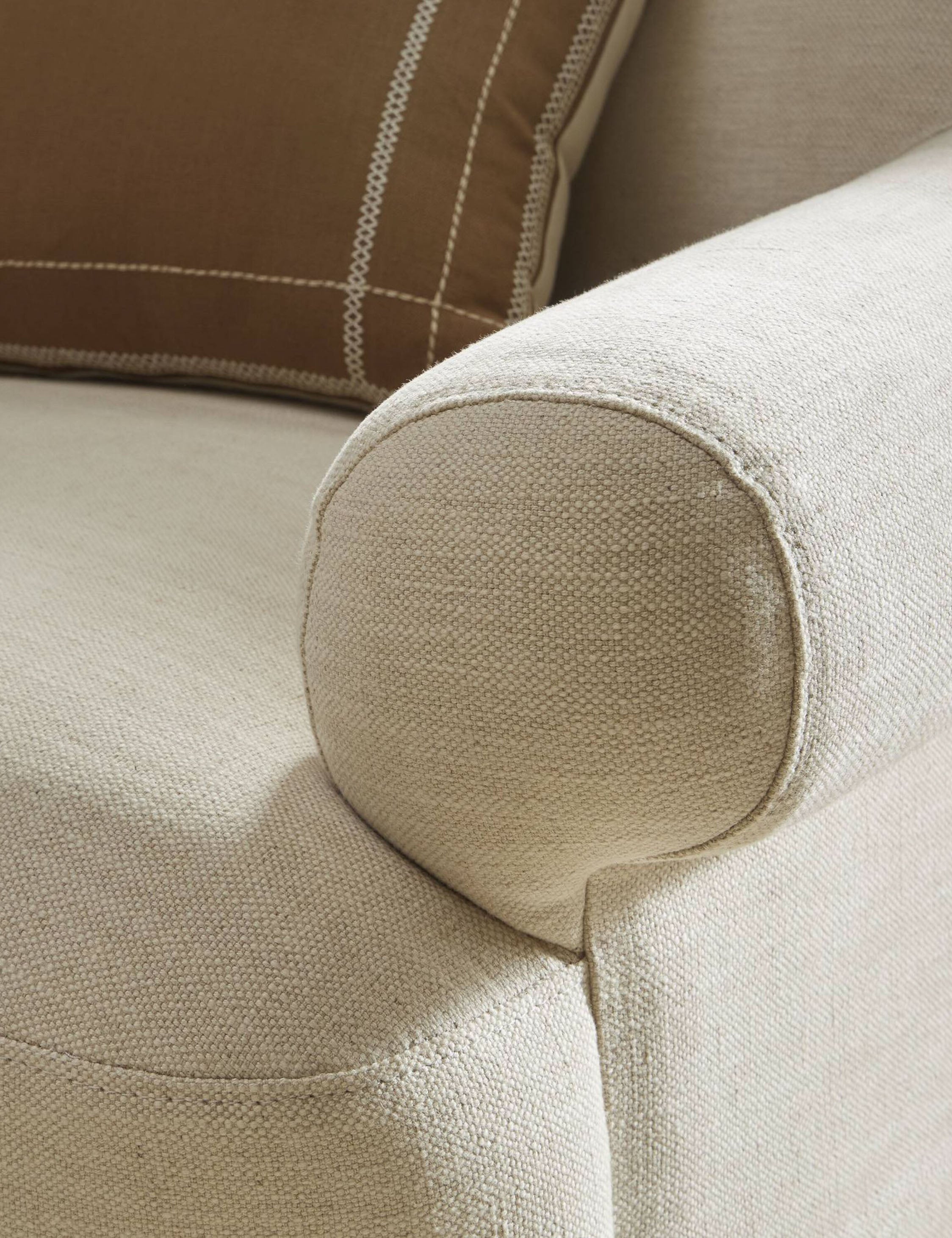 Arden Slipcover Swivel Chair by Amber Lewis x Four Hands - Modern Upholstered Accent Chair for Living Room, Bedroom & Office - 360° Swivel Base with Comfortable Cushions
