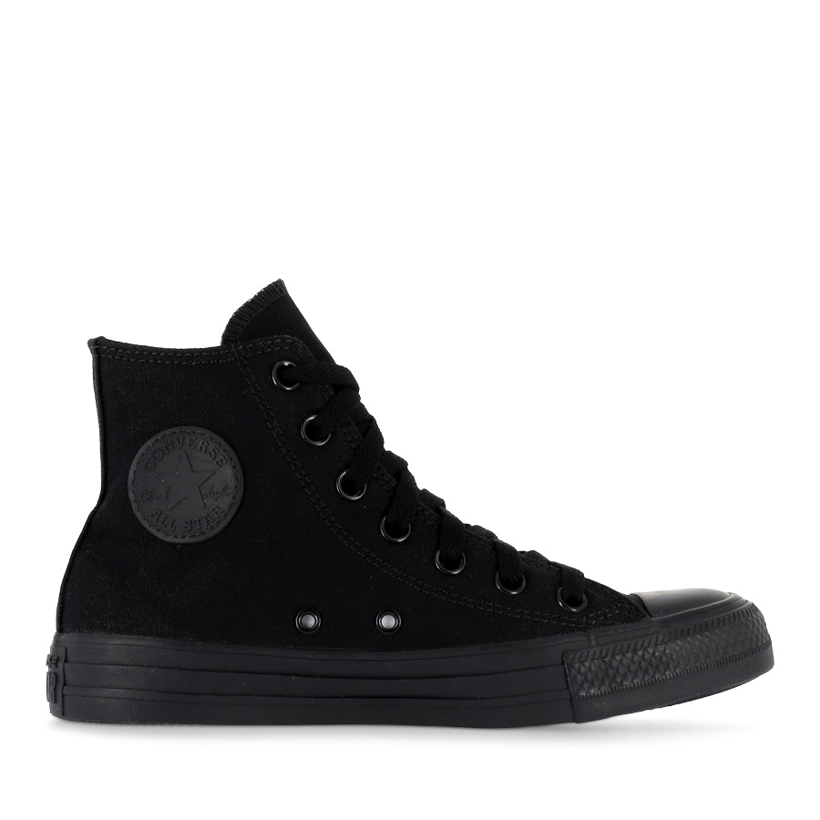 Converse All Star Hi Core Black Mono Sneakers - Classic High Top Canvas Shoes for Men & Women | Perfect for Casual Wear, Street Style & Everyday Fashion