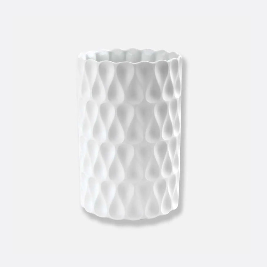 Bernardaud Légende Vase - Handcrafted Bisque Porcelain Vase for Home Decor, Wedding Centerpiece & Luxury Gift