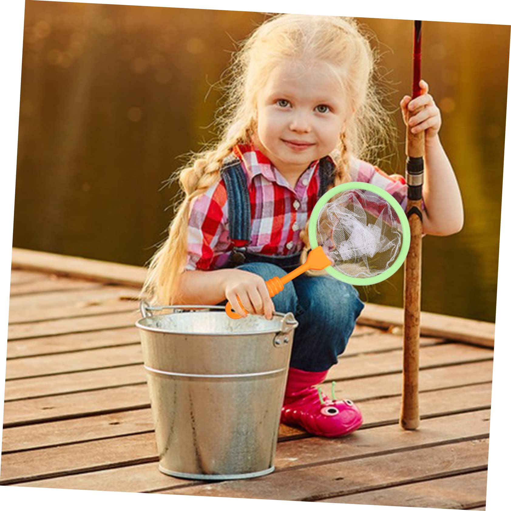 HEMOTON 40-Piece Kids Fishing Net Set - Durable Plastic Outdoor Play Toys for Children, Beach & Pool Water Games, Backyard Activities, Garden Bug Catching