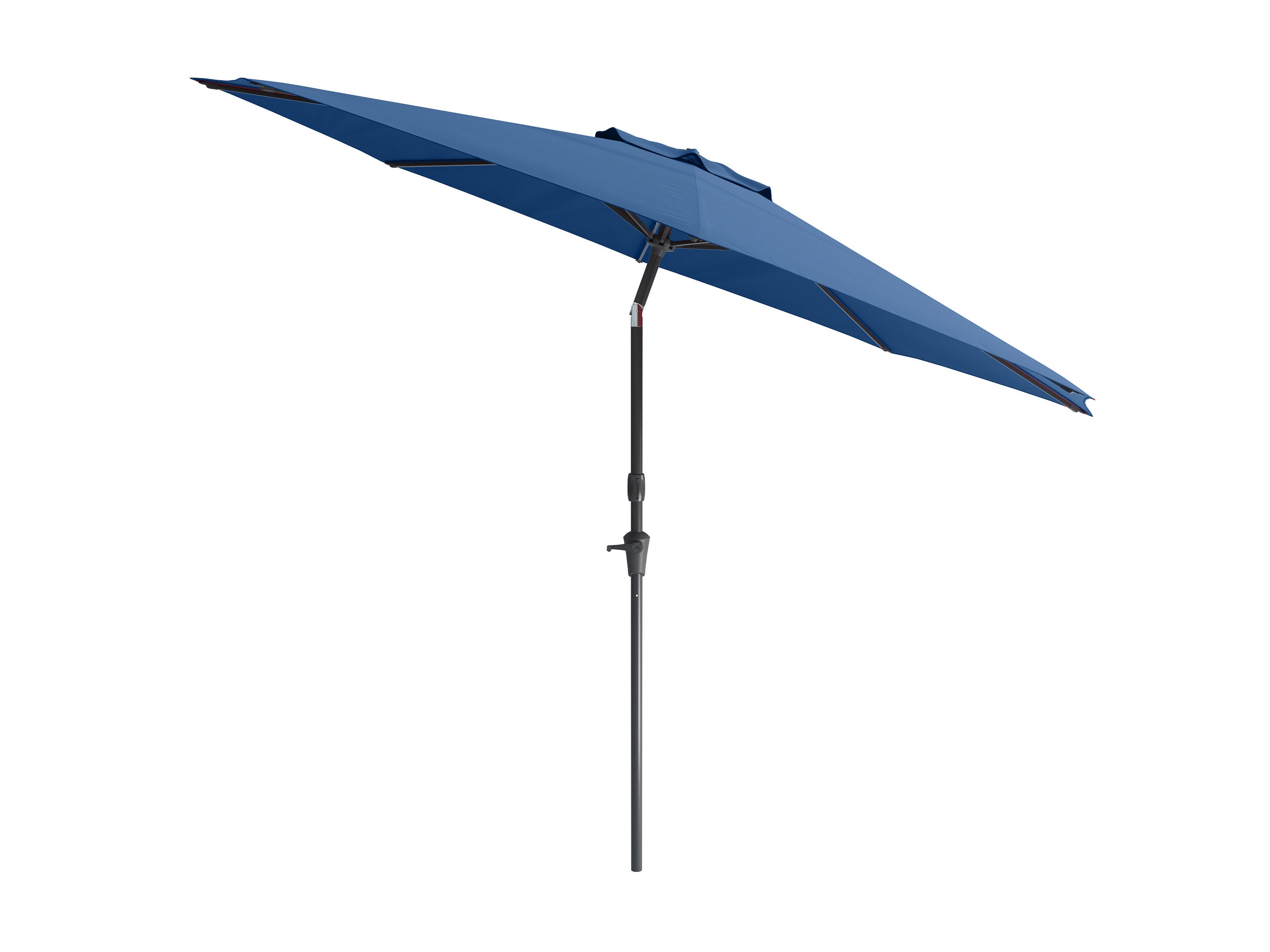 10ft Wind Resistant Cobalt Blue Patio Umbrella - Heavy Duty Outdoor Market Umbrella for Garden, Poolside, Backyard & Restaurant Use
