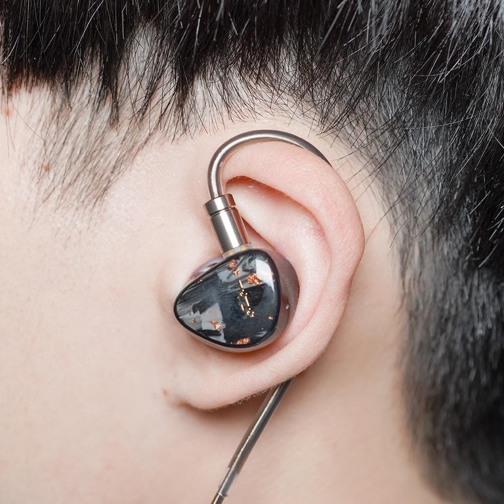 TKZK Ouranos 10mm Carbon Nanotube Dynamic Driver HiFi In-Ear Earphones with Deep Bass - Perfect for Gaming, Music Listening & Travel
