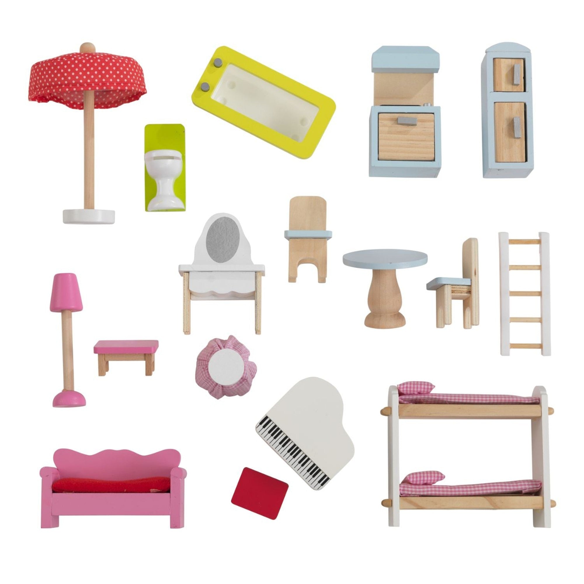 KidKraft Chelsea Dollhouse - Wooden Doll House for Kids with Furniture & Accessories, Perfect for Pretend Play & Imaginative Fun - Great Gift for Girls & Boys Ages 3+