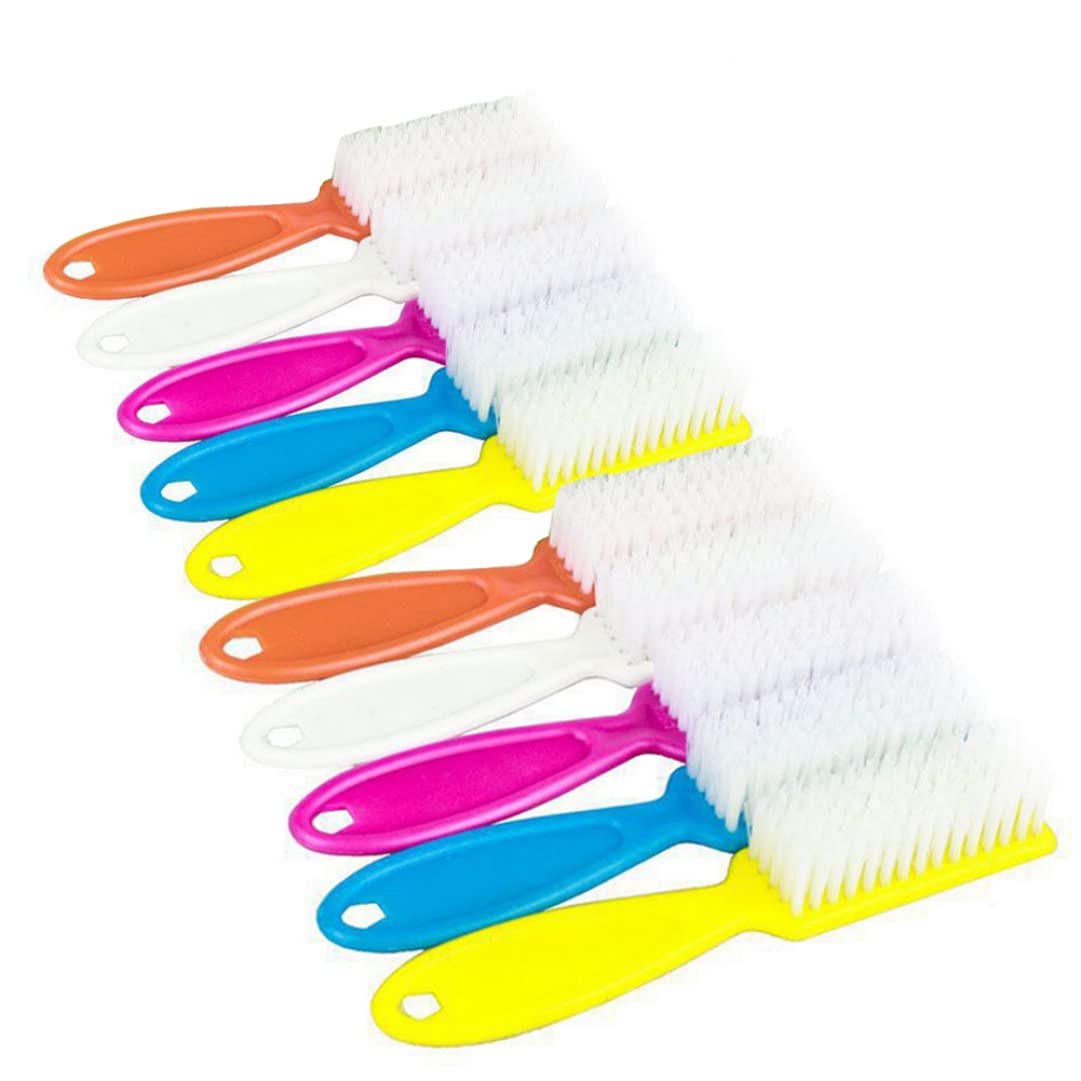 10 Pcs Professional Nail Scrub Brushes - Long Handle Nail Cleaner Set with Assorted Colors for Manicure, Pedicure & Salon Use - Perfect for Home Spa, Nail Art & Professional Grooming