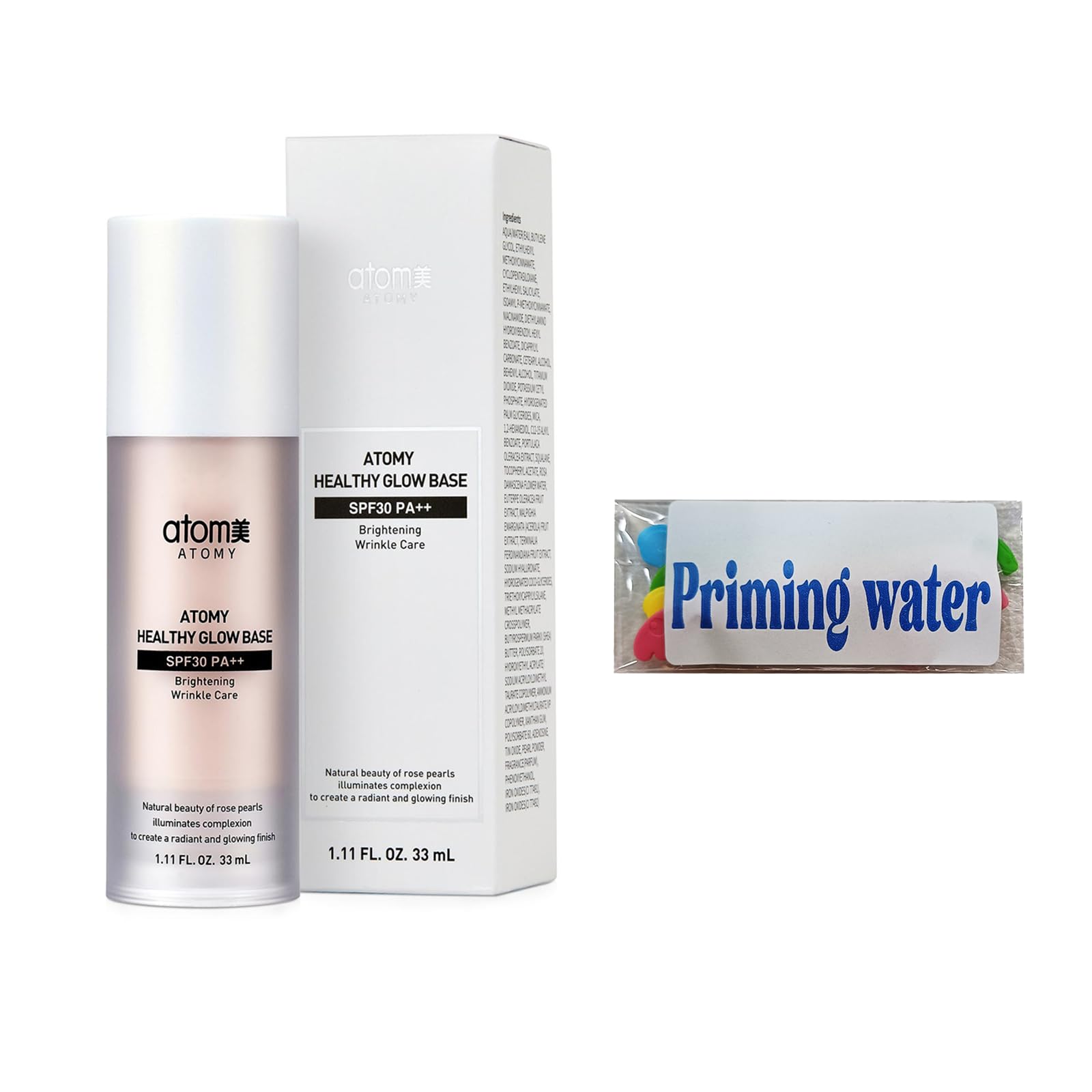 ATOMY Healthy Glow Base 1.11 FL.OZ. / 33ml - Subtle Glow Creation for Vibrant Daily Makeup, Perfect for Natural Everyday Look
