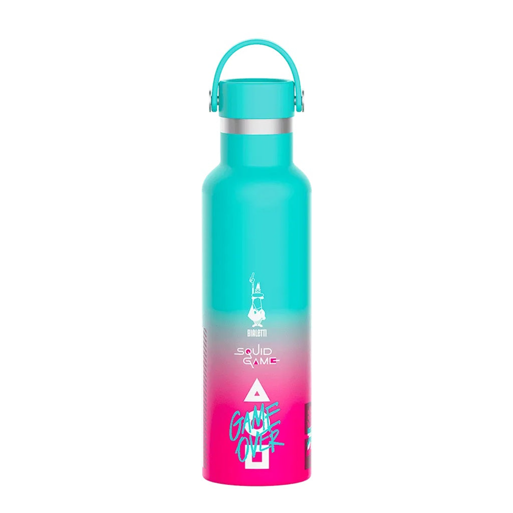 Bialetti Squid Games Insulated Thermos Bottle 600ml - Keep Drinks Hot or Cold for Hours, Perfect for Travel, Work & Outdoor Adventures