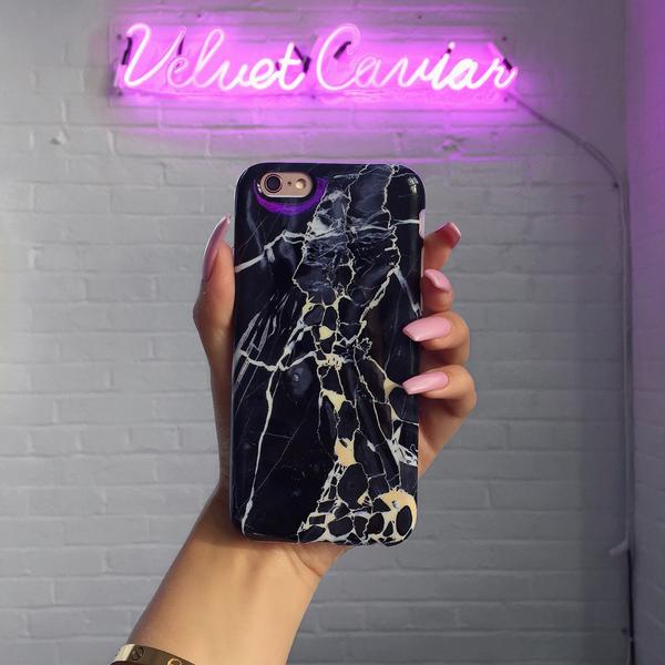 Black Panther Marble iPhone Case - Durable Protective Cover for iPhone 12/13/14/Pro/Max | Stylish Marble Design | Perfect for Everyday Use, Travel & Gifts