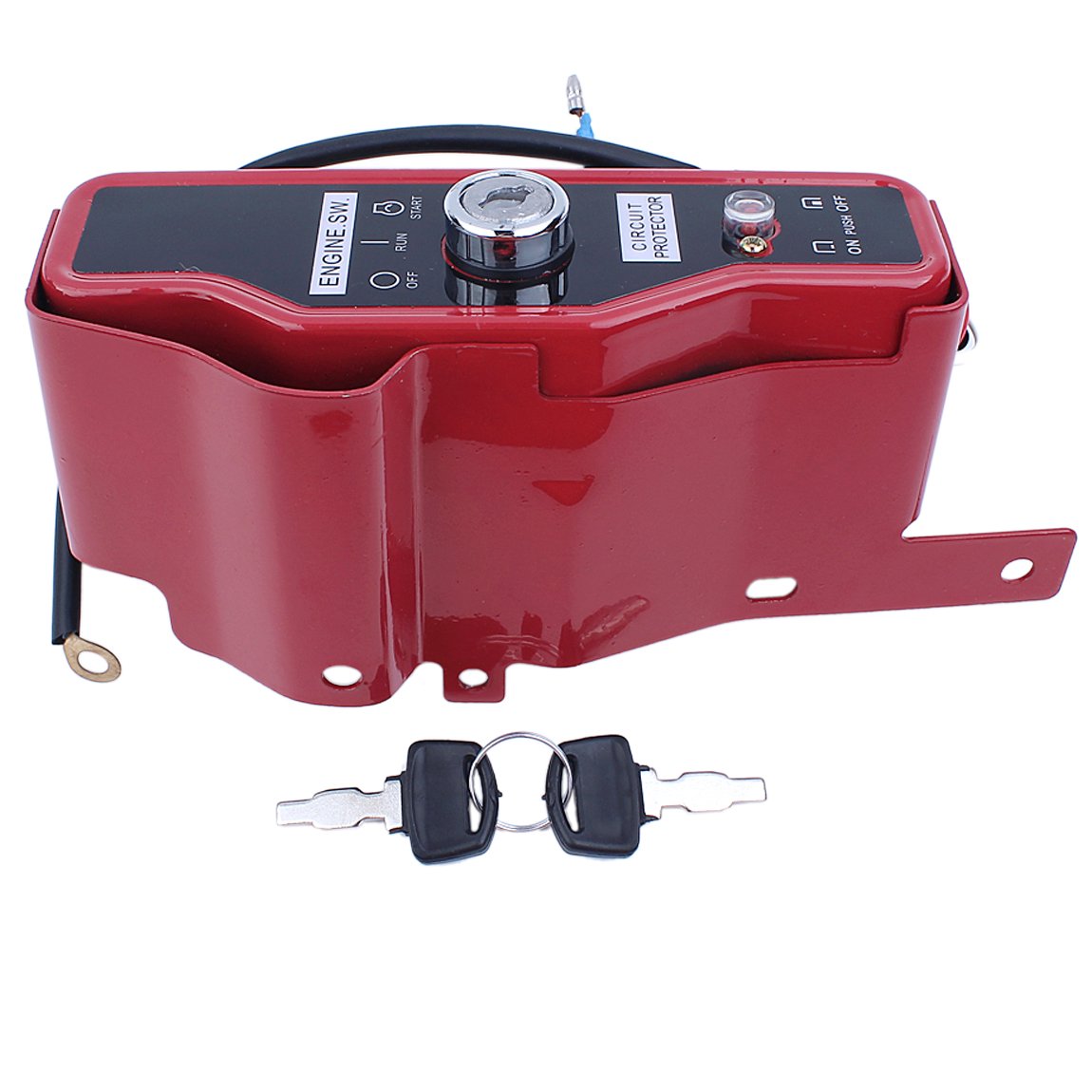 Honda GX390 13HP & GX340 11HP Engine Ignition Switch Box with Control Box Key - Replacement Part for Small Engine Repair, Lawn Mower, Generator, and Power Equipment