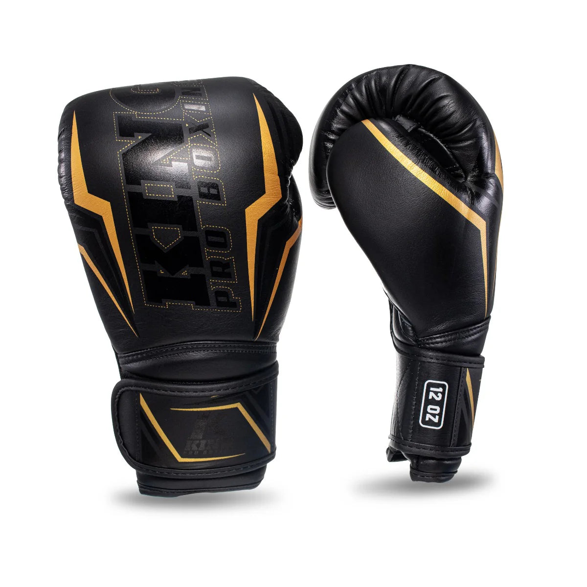 King PRO Boxing Gloves BG THOR BLACK - Premium Training & Sparring Gear for Boxing, MMA & Fitness Workouts