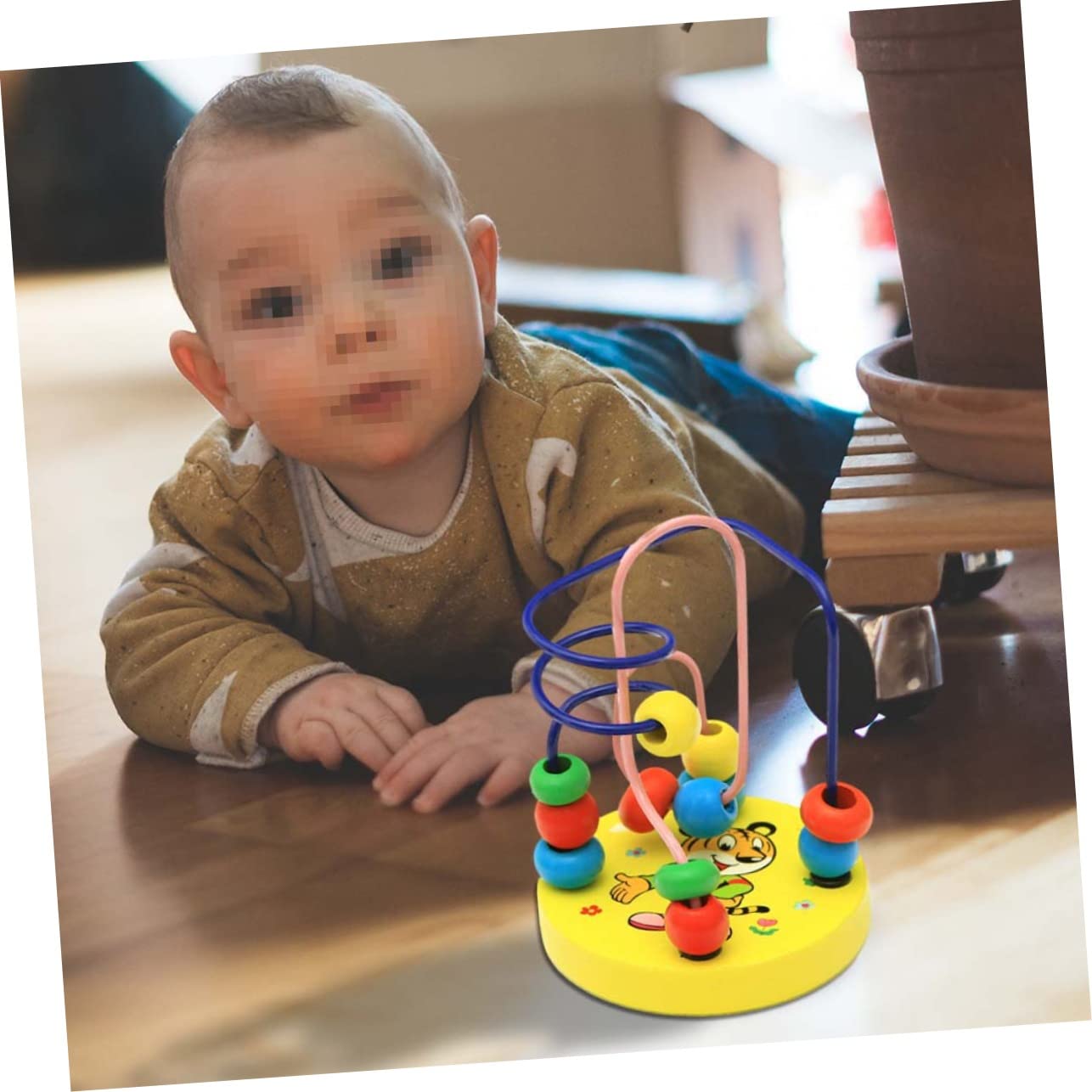 **ifundom Wooden Beads Maze Game - Montessori Educational Toy for Toddlers, Wooden Bead Coaster & Preschool Learning Activity - Perfect for Fine Motor Skills Development & Early Childhood Education**    *(Great for Playtime, Classroom Learning, and Sensory Development!)*