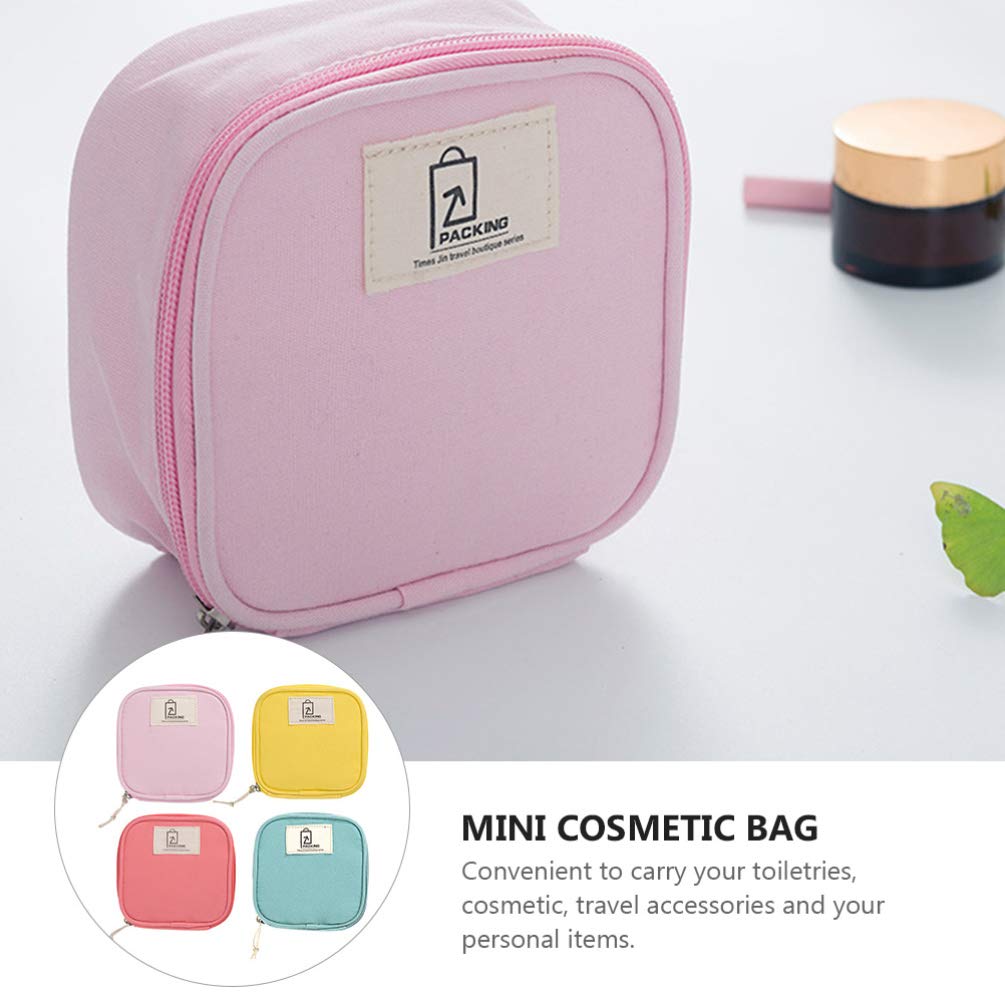 Healifty 4-Piece Waterproof Travel Cosmetic Organizer Set - Small Makeup Bags for Jewelry, Lipstick, Electronics - Perfect for Women & Girls Travel Accessories | Ideal for Vacation, Gym, Daily Use & On-the-Go Organization