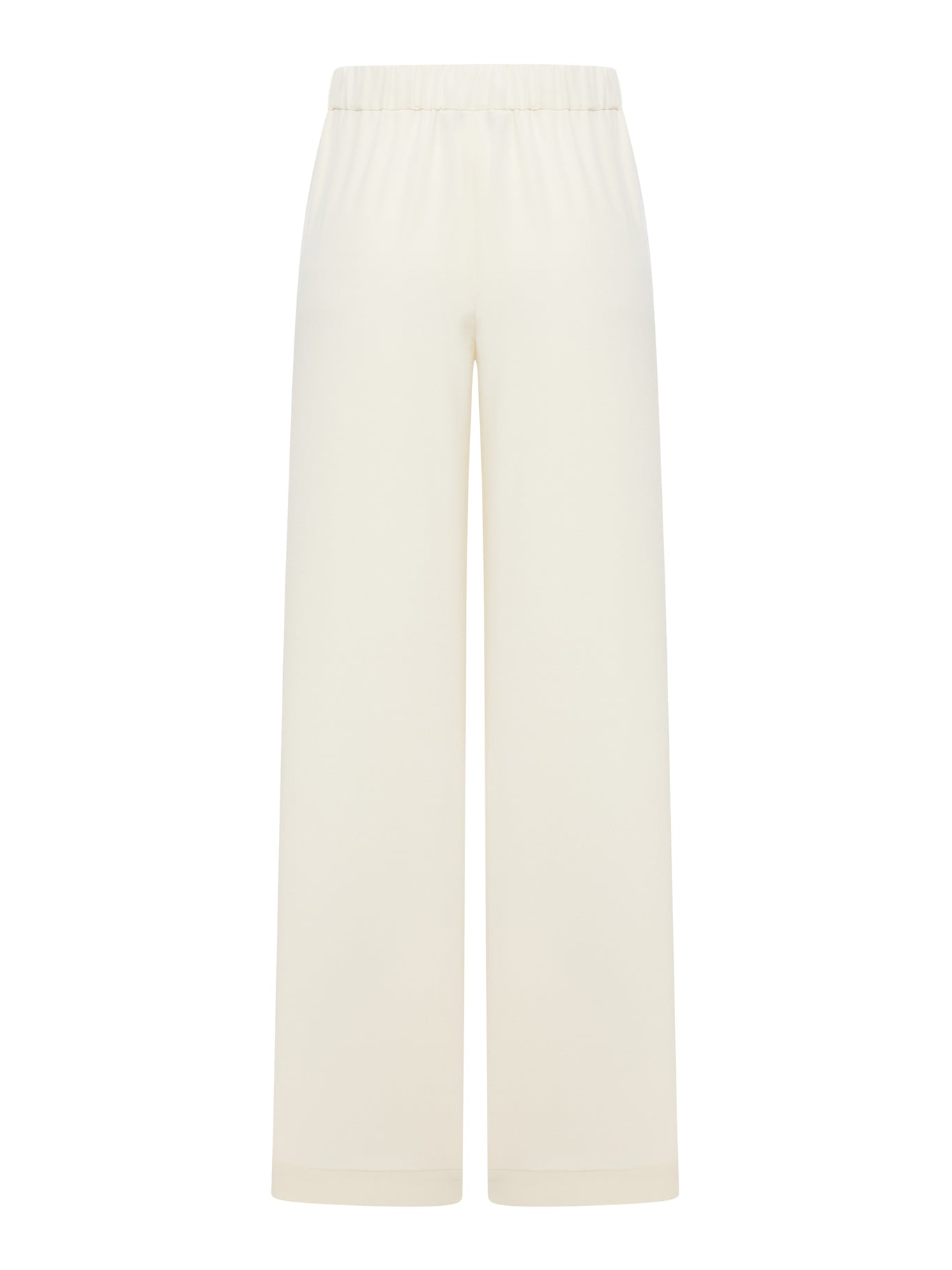 Max Mara Pure Crepe Women's Trousers in White/Ivory - 2521136018600 | Elegant Office Pants & Formal Wear for Business Women