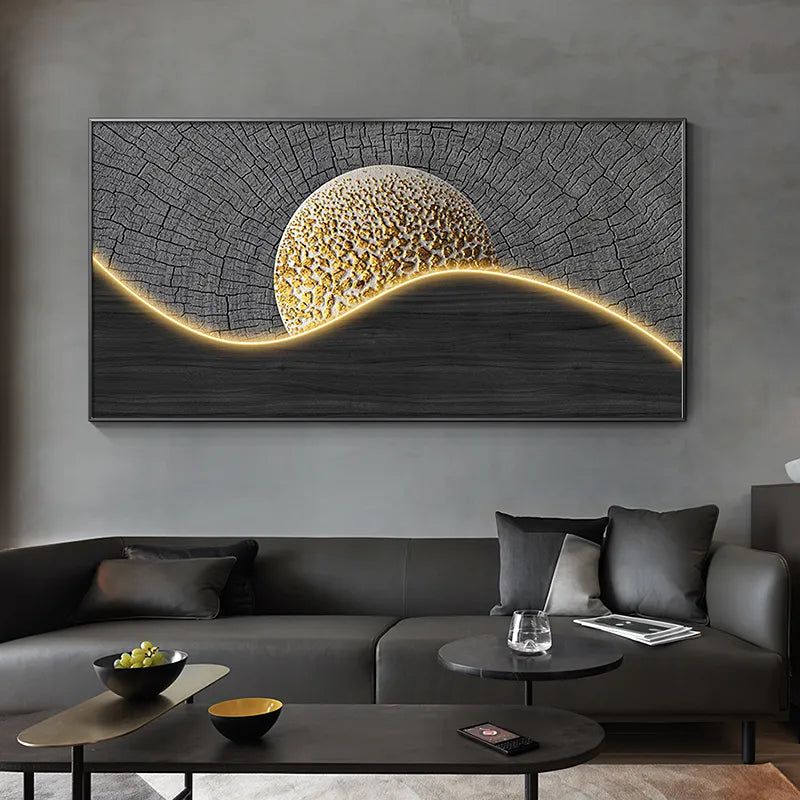 LED Moon Wall Hanging Lamp - Creative Modern Night Light for Bedroom, Nursery & Living Room Decor - Perfect for Relaxation, Meditation & Romantic Ambiance