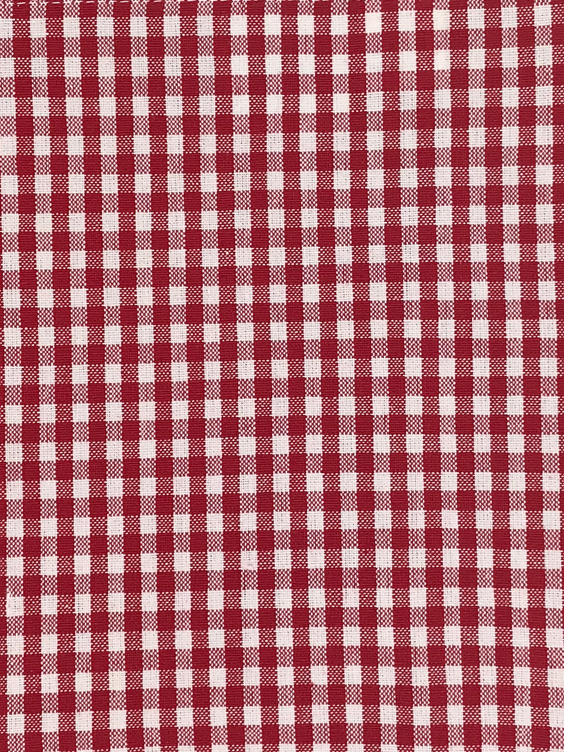 Stylish Gingham Napkins and Placemats Set - Cotton Table Linens for Dining, Picnics & Party Decor - Red and White Checkered Design