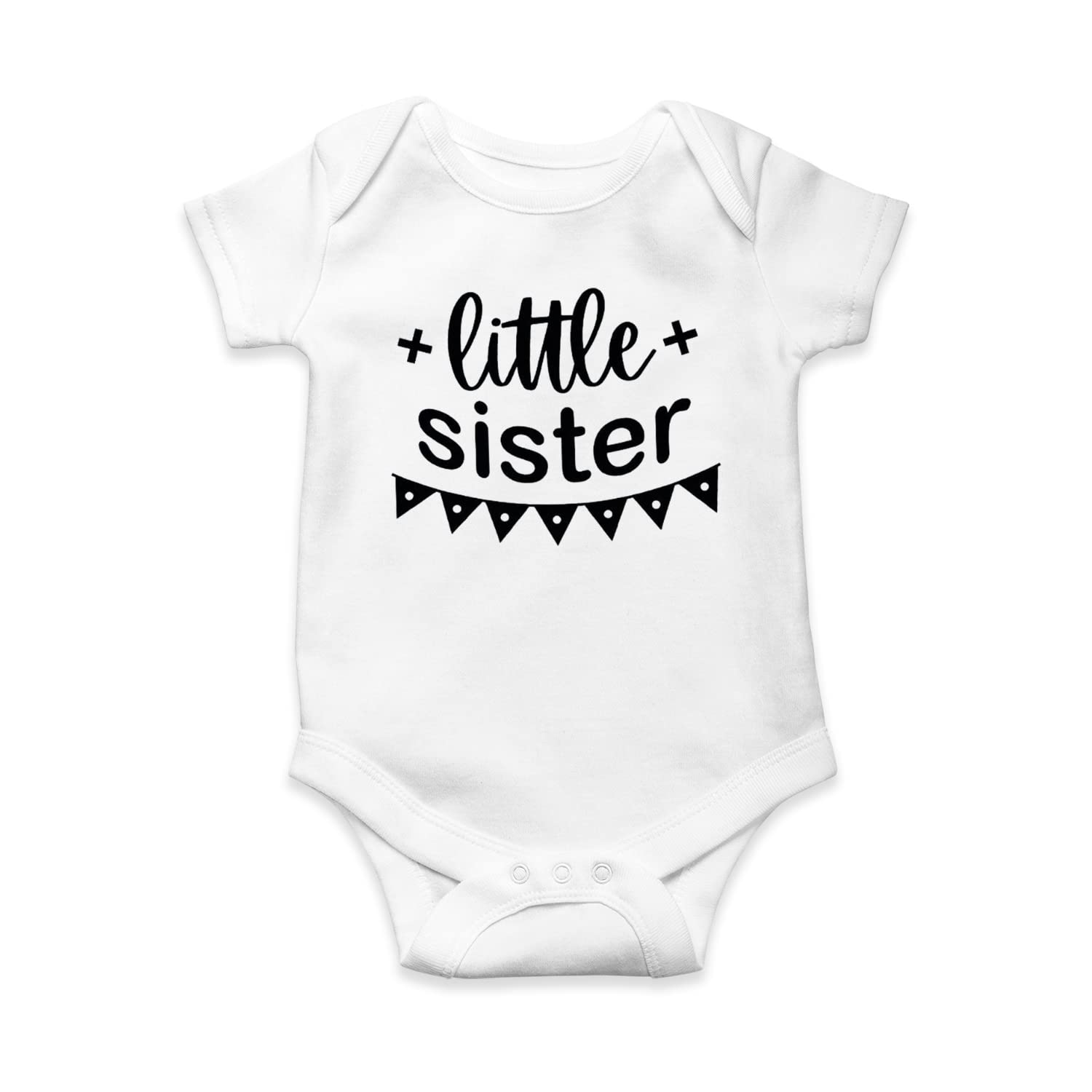 Little Sister Baby Bodysuit - Soft Cotton Onesie for Newborn & Infant - Cute Gift from Mom & Dad for Birthday, Father's Day, Christmas - Perfect for Family Photos, Baby Showers & Special Occasions