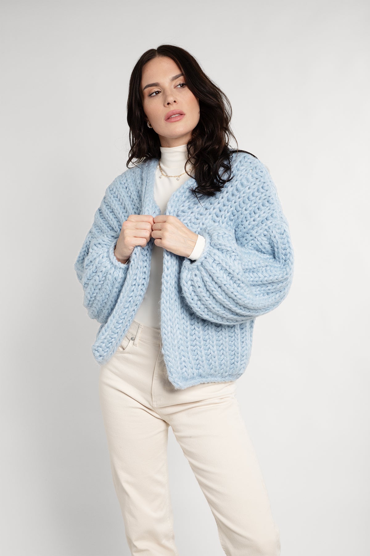 Chunky Knit Oversized Cardigan Sweater for Women - Soft Cozy Winter Sweater - Perfect for Fall & Winter Layering, Lounging at Home, and Coffee Dates