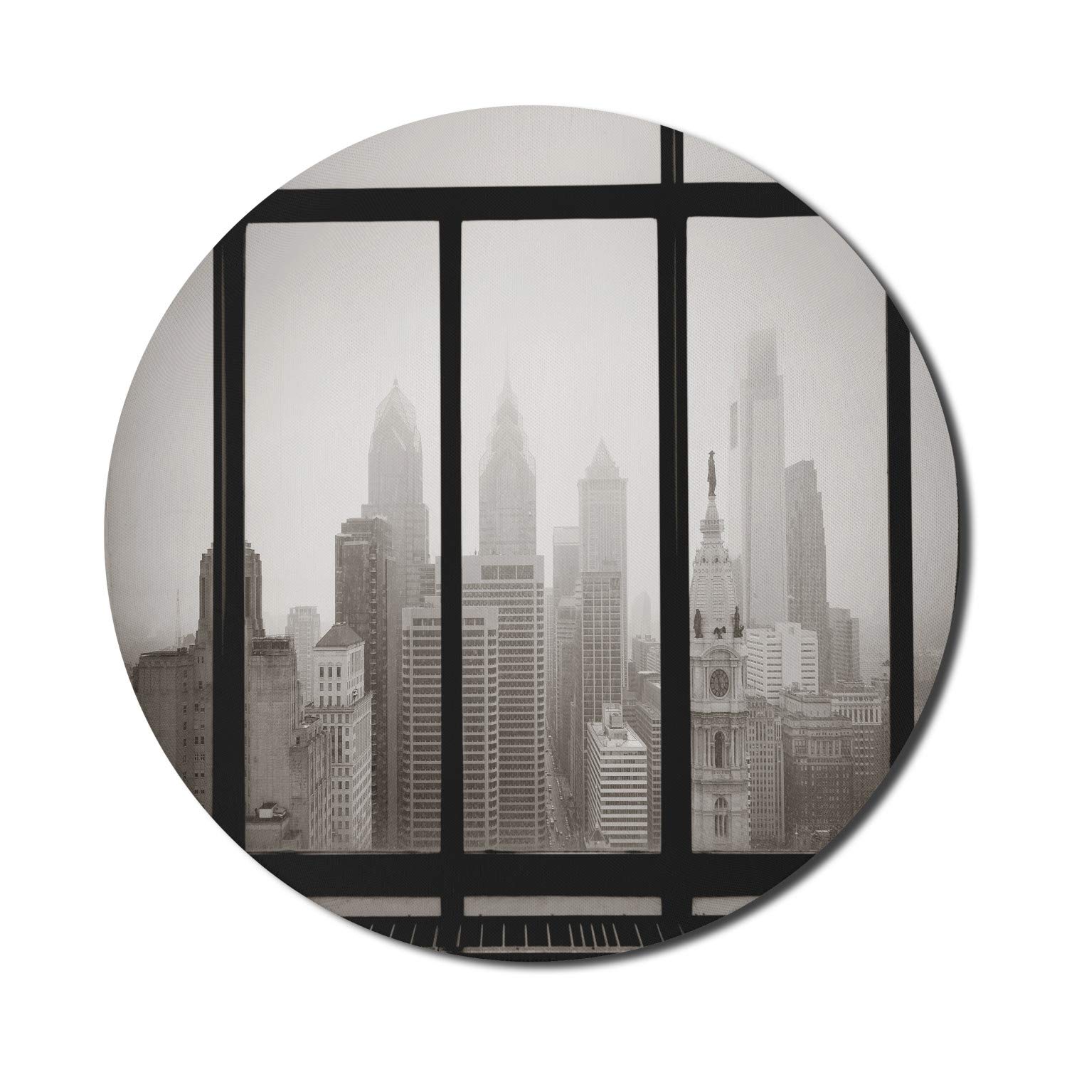 Ambesonne Philadelphia Skyline Mouse Pad - 8
