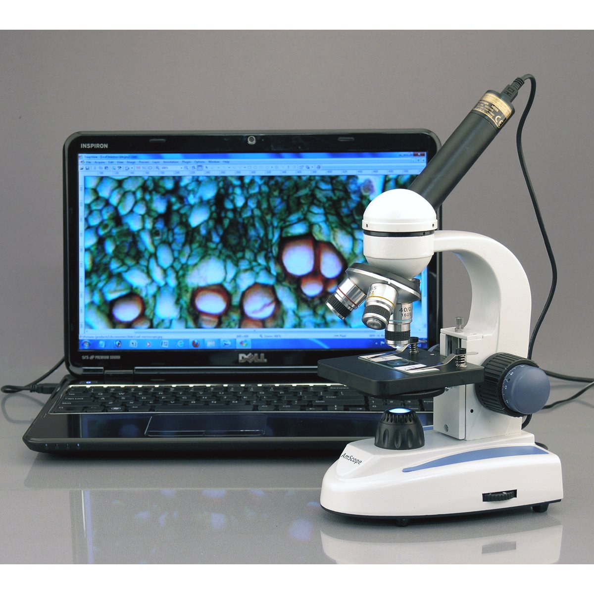 2.0 MP USB Digital Microscope Camera for PC & Mac - Still & Live Video Imaging with Calibration Kit - Perfect for Electronics Repair, Coin Collecting, and Science Education
