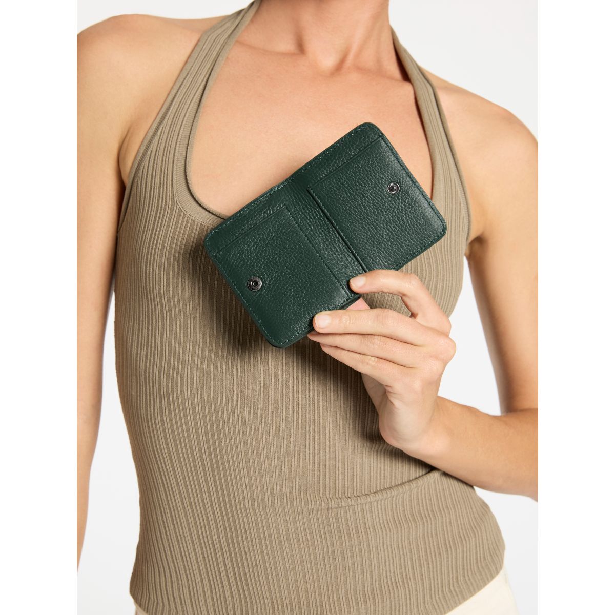STATUS ANXIETY Miles Away Leather Card Holder Wallet - Slim RFID Blocking Minimalist Wallet for Men & Women - Perfect for Travel, Everyday Use and Gift Giving
