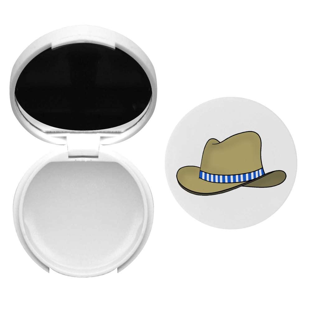Moisturizing Cowboy Hat Shaped Lip Balm with Mirror - SPF 15 Protection (BM00024062) | Perfect for Western Theme Parties, Rodeos & Outdoor Adventures