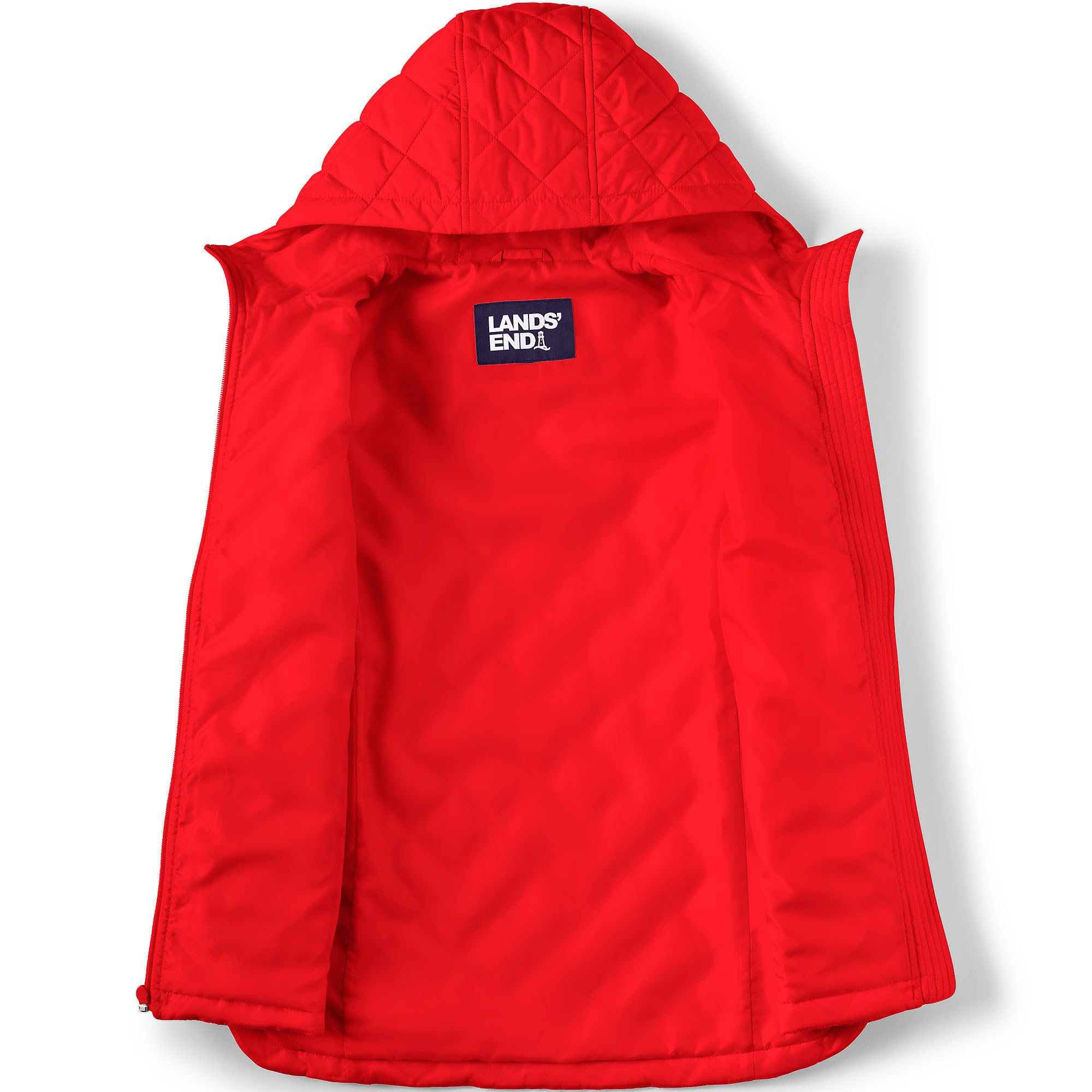 Lands' End Women's FeatherFree Insulated Jacket - Lightweight Winter Coat, Water-Resistant, Warm Puffer Jacket for Outdoor Activities, Hiking, and Casual Wear