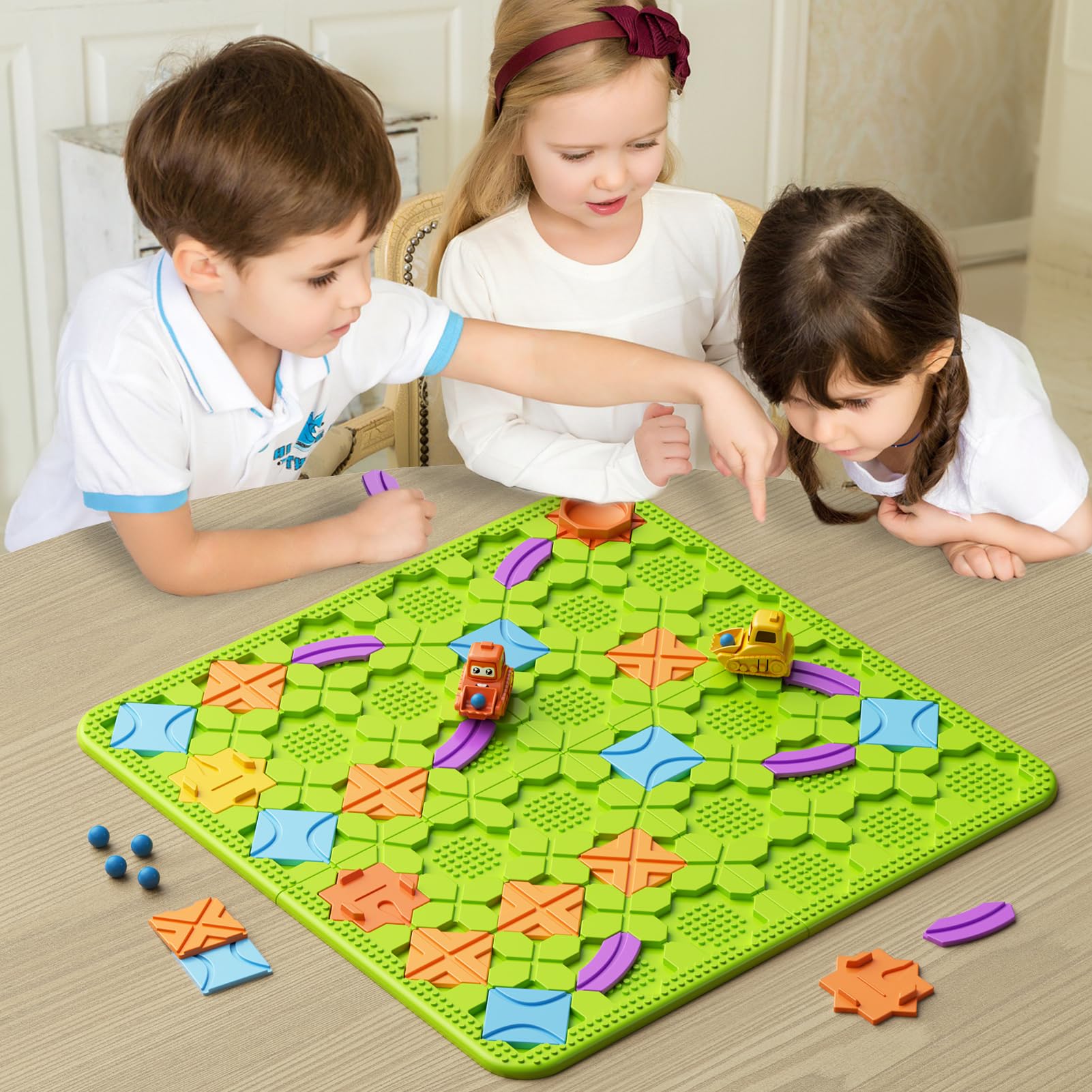 Brain Stem Activity Logic Kits - 200+ Challenging Board Teaser Games & Puzzle Toys for Kids Ages 3-10 | 4 Difficulty Levels | Educational Learning Maze Games for Toddlers - Perfect for Family Game Nights & Classroom STEM Activities