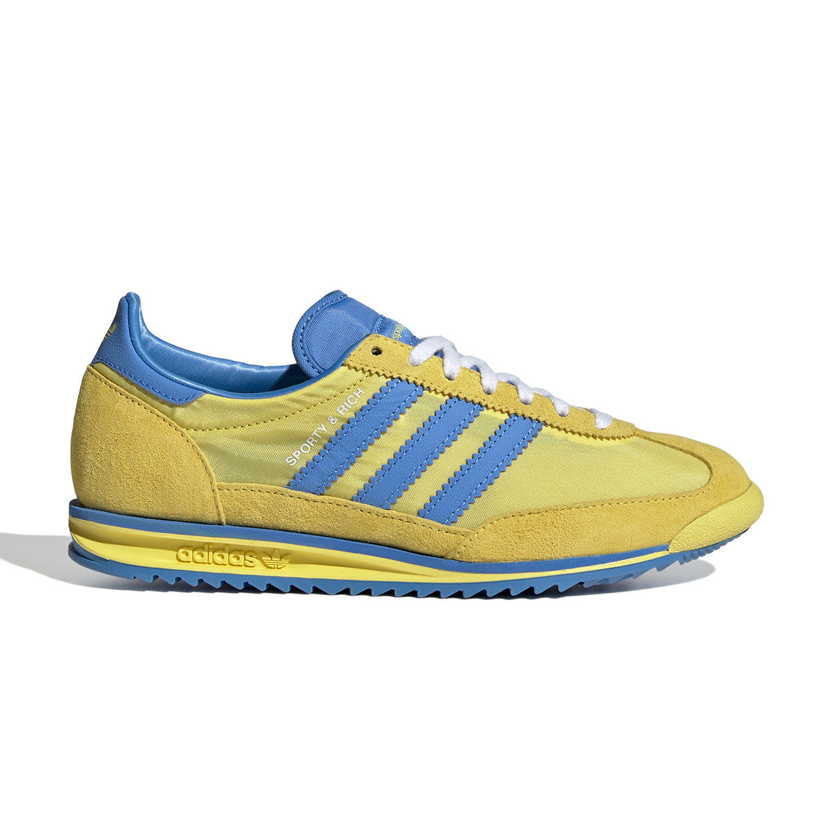 Sporty & Rich SL 72 Sneakers - Light Yellow & Real Blue Colorway | Casual Streetwear Shoes for Men & Women | Perfect for Gym, Running & Everyday Wear