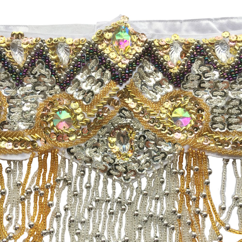 Professional Belly Dance Costume Set for Women - ROYAL SMEELA Belly Dance Bra, Belt & Skirt with Slit - Perfect for Performances, Carnivals & Dance Classes