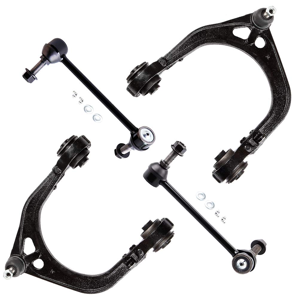 Dodge Challenger Charger Magnum Front Upper Left & Right Control Arm Stabilizer Bar Kit - 4pcs Suspension Replacement Parts for Smooth Ride & Enhanced Handling - Perfect for Off-Roading, Daily Commuting & Performance Driving
