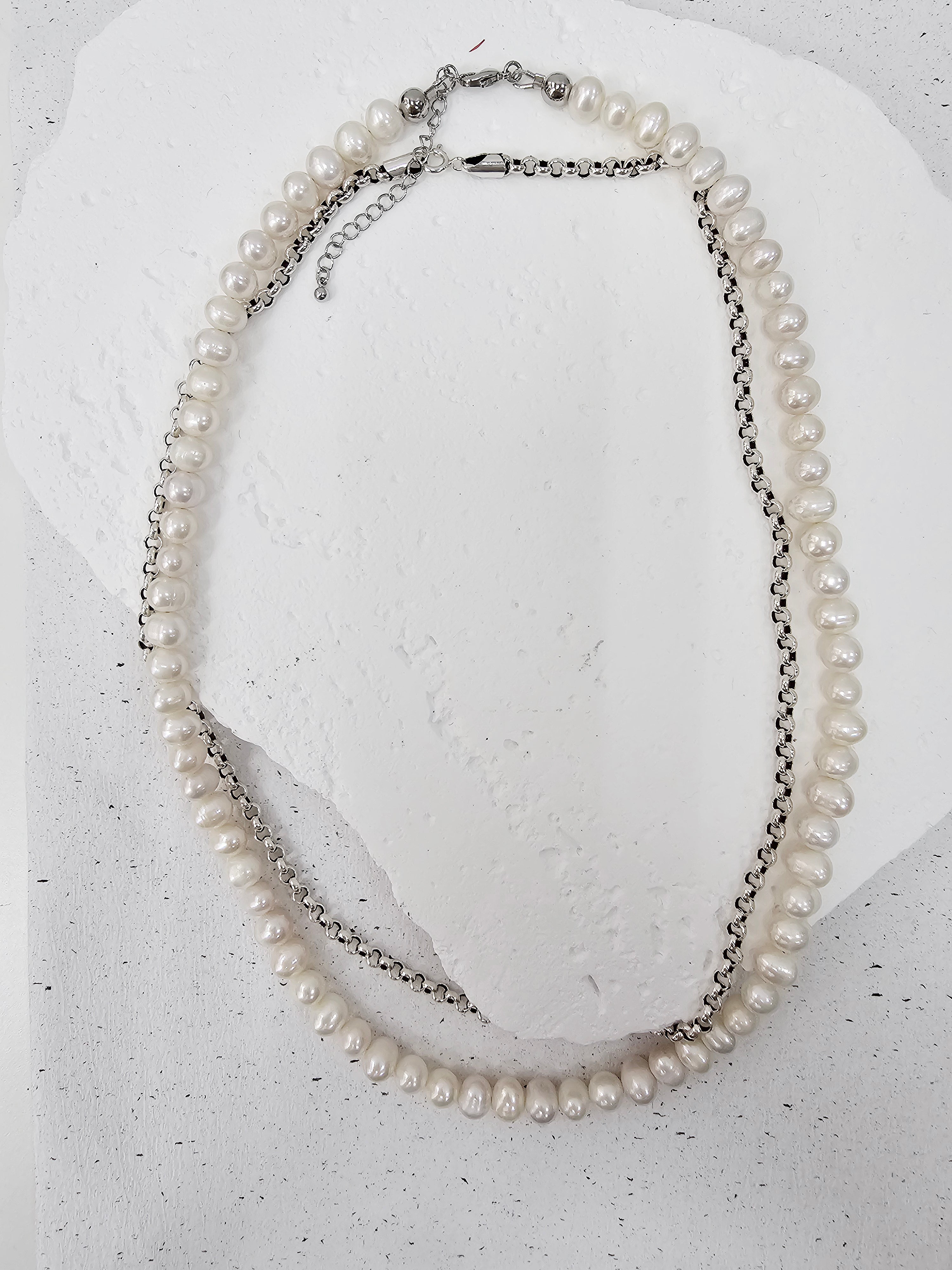 Timeless Freshwater Pearl Necklace for Men - Classic & Elegant Jewelry Gift for Him - Perfect for Weddings, Anniversaries & Special Occasions